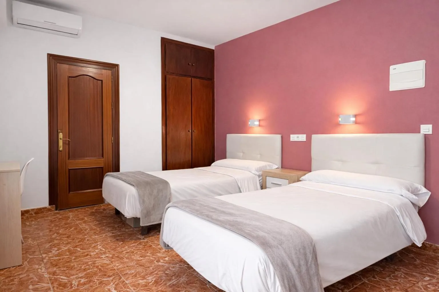 Bed in Pensión Rocamar