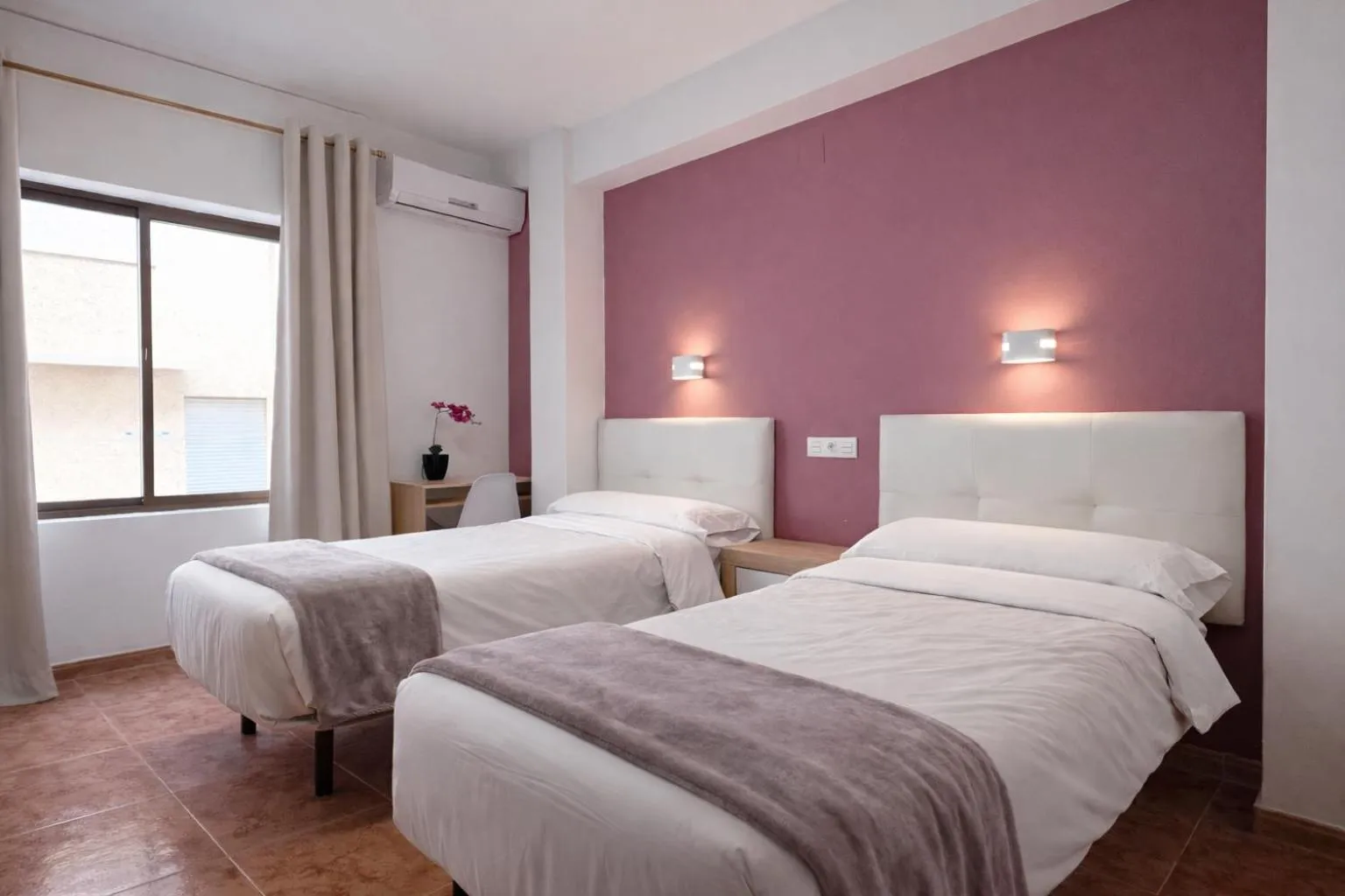 Bed in Pensión Rocamar