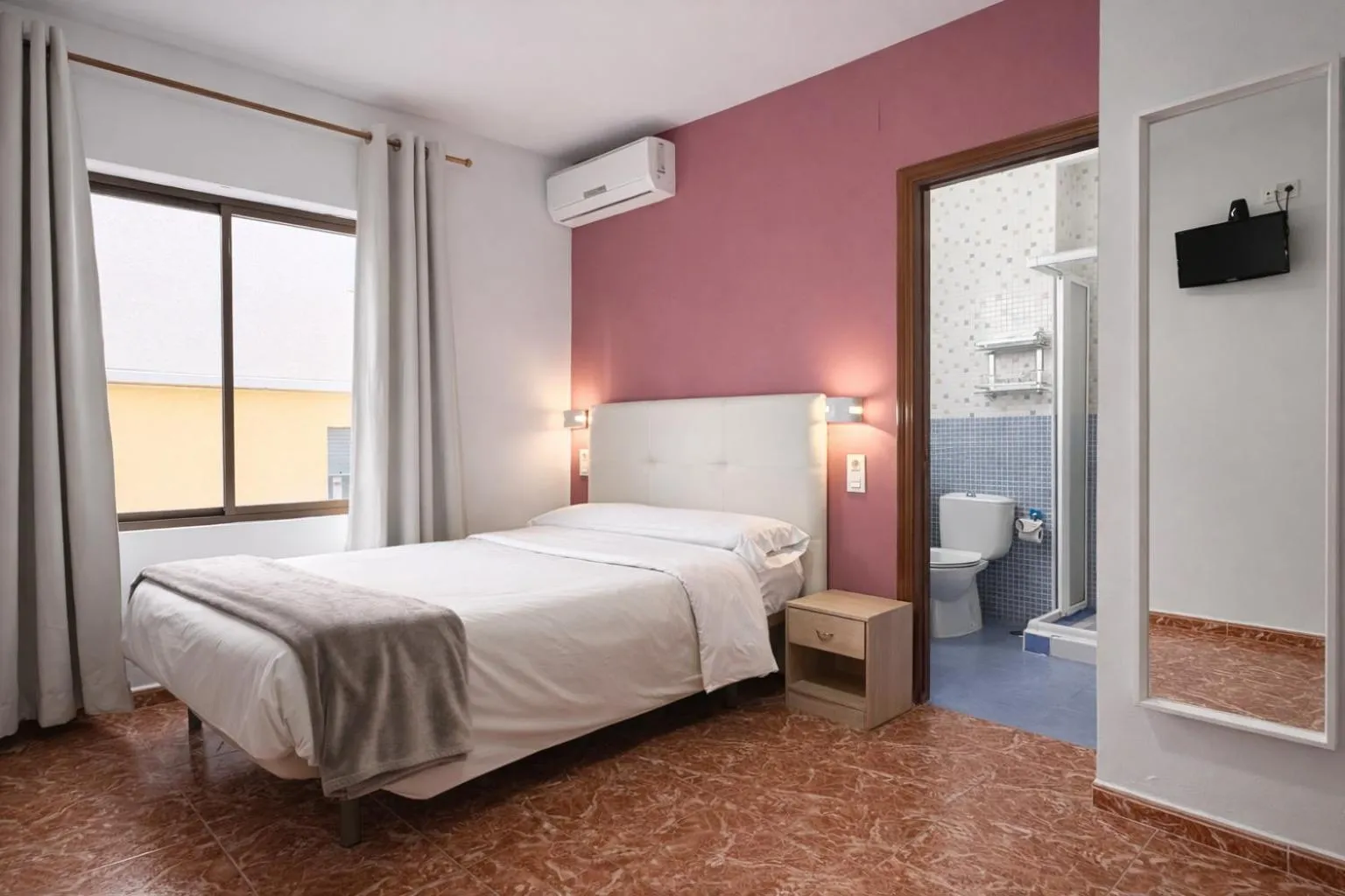 Bed in Pensión Rocamar