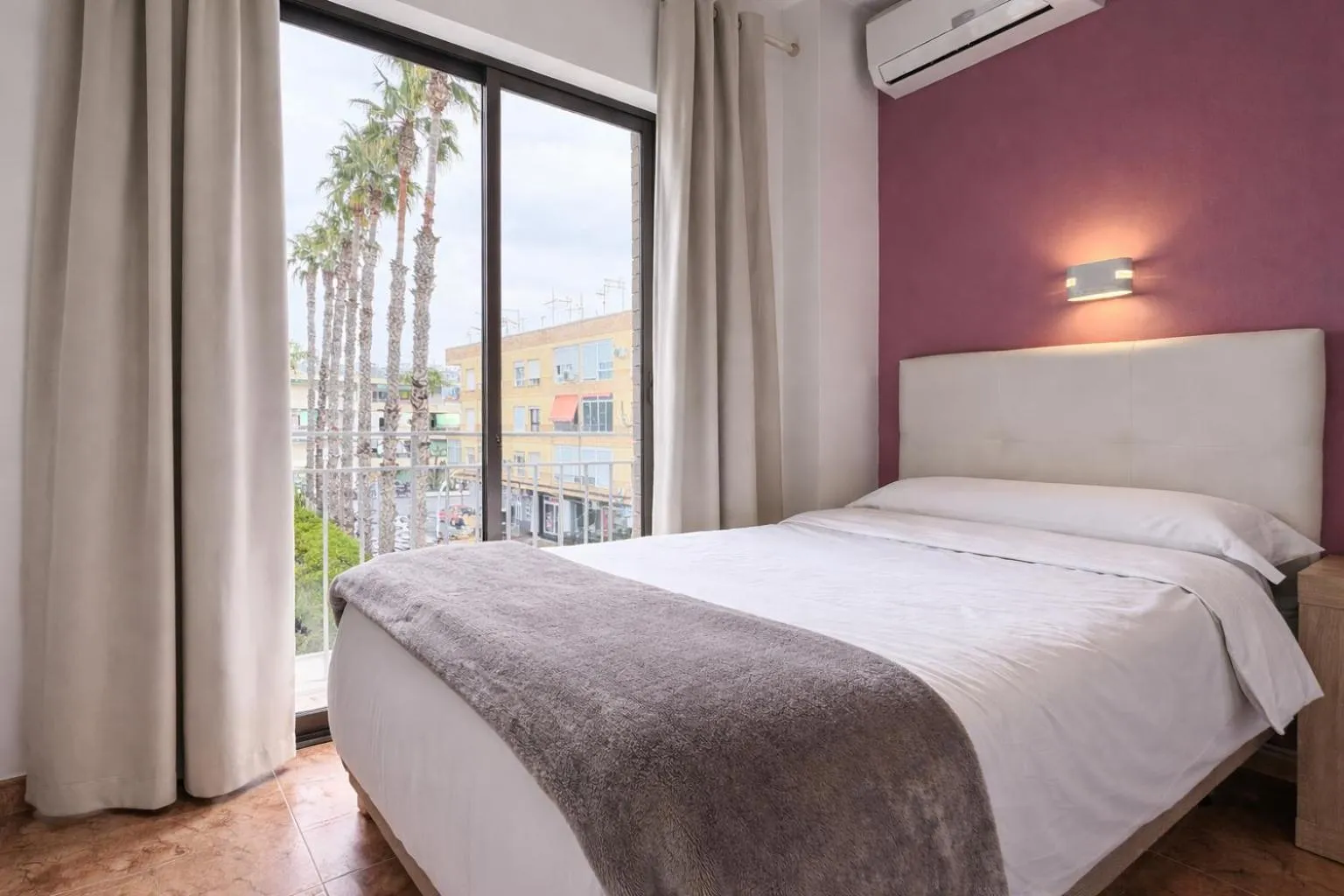 Bed in Pensión Rocamar