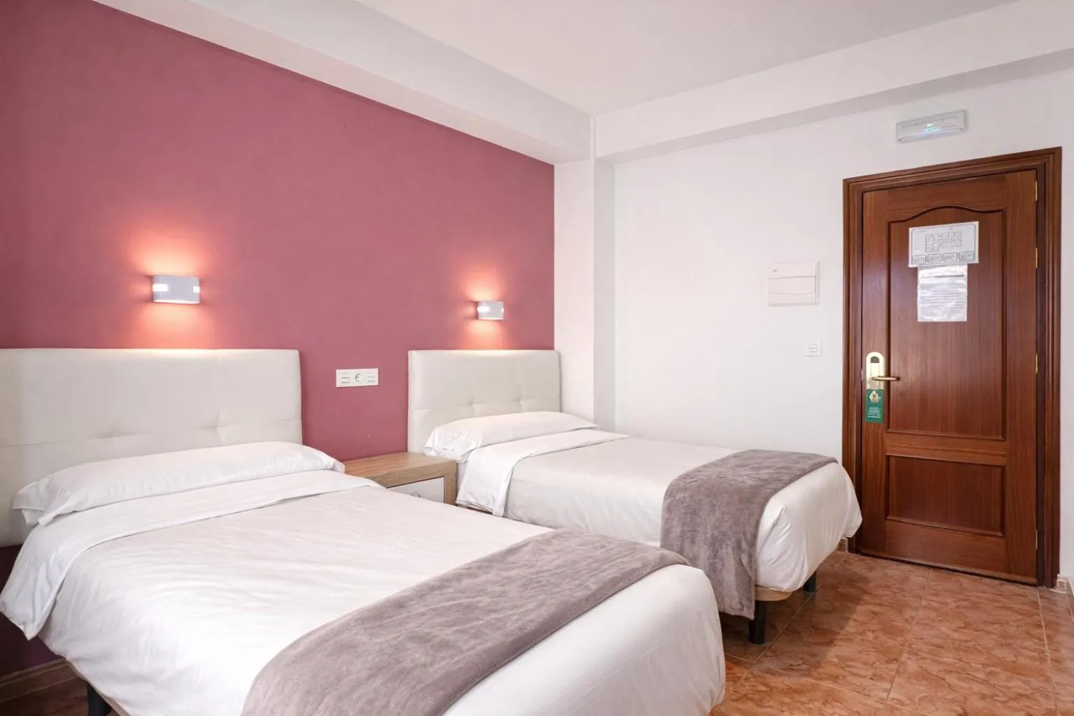 Bed in Pensión Rocamar