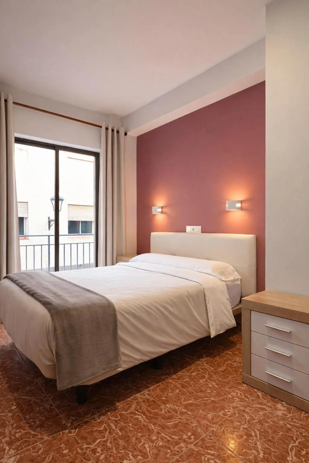 Bed in Pensión Rocamar