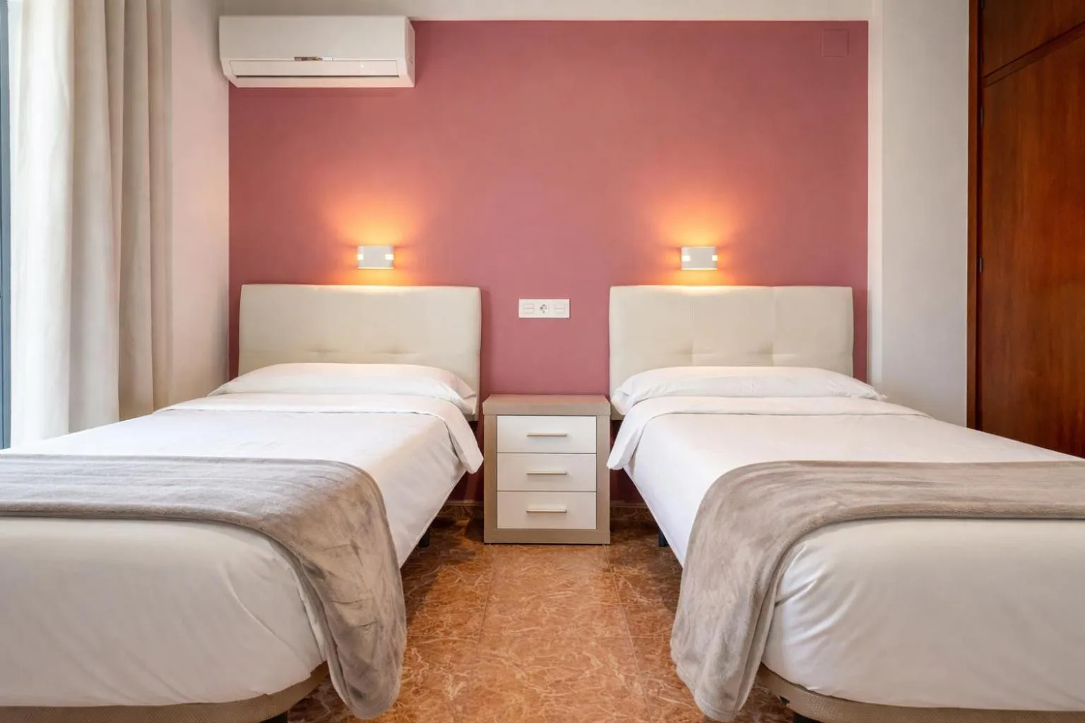 Bed in Pensión Rocamar