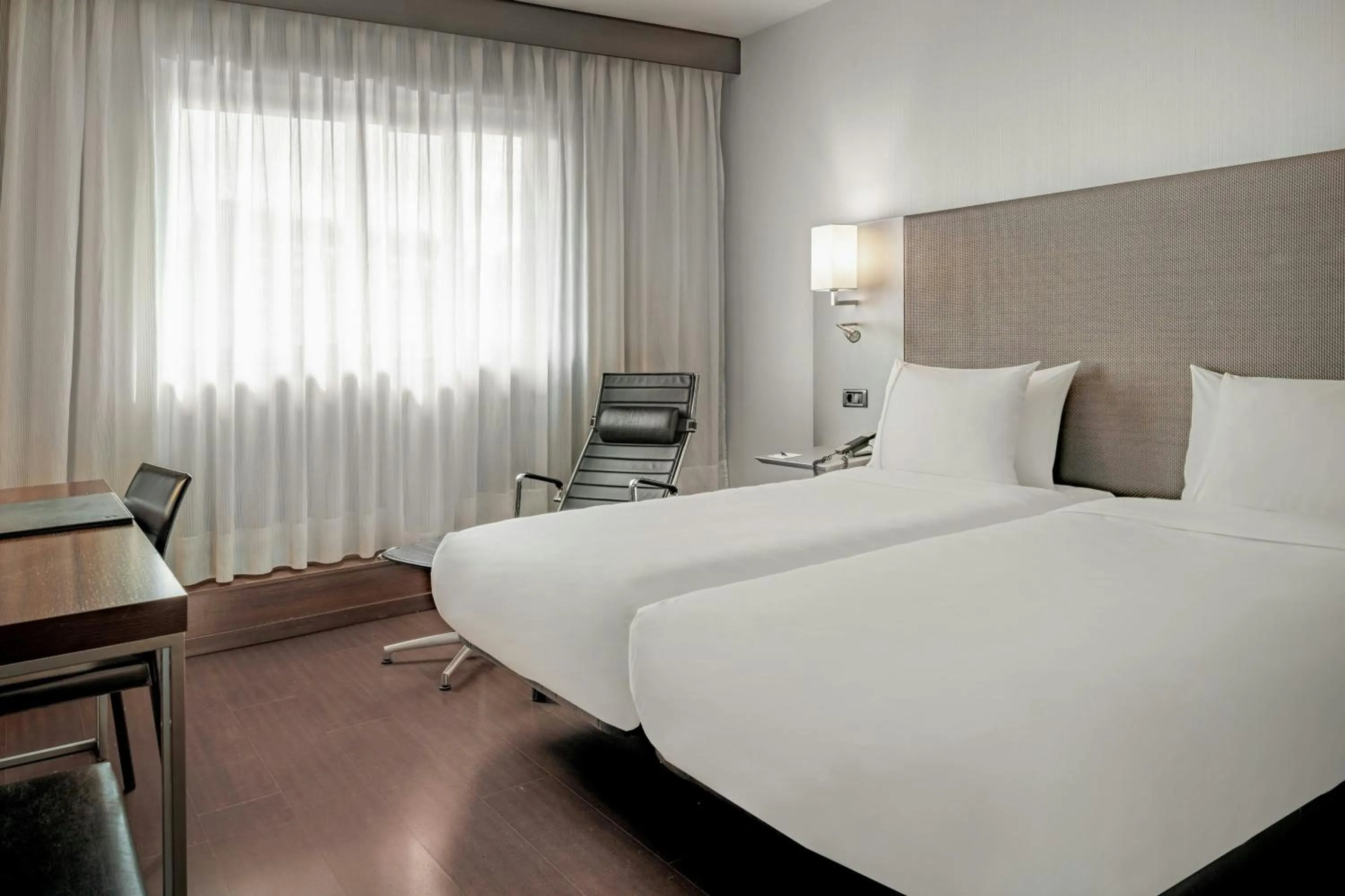 Photo of the whole room, Bed in AC Hotel Porto by Marriott