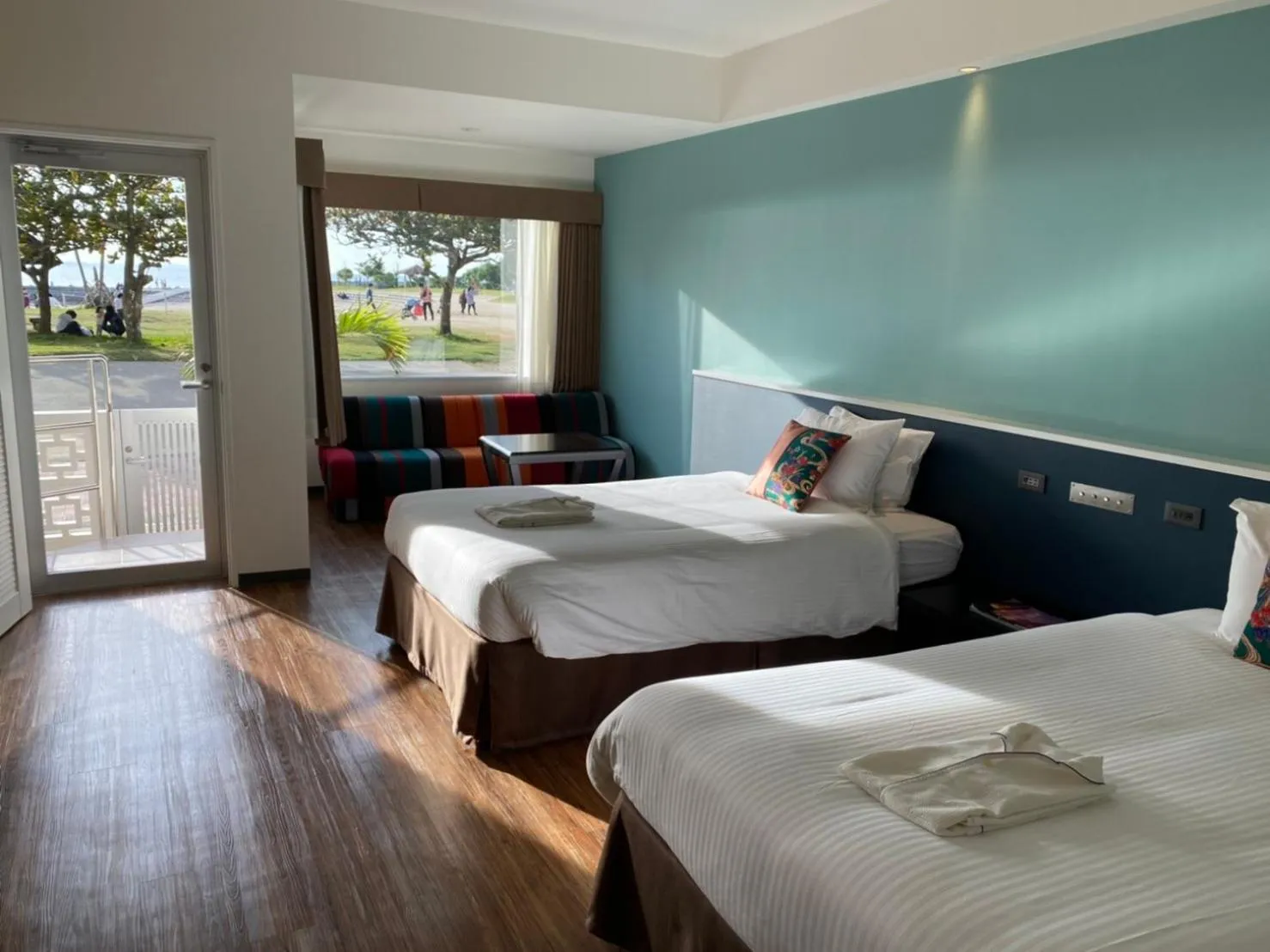 Balcony/Terrace, Bed in Rinken's Hotel