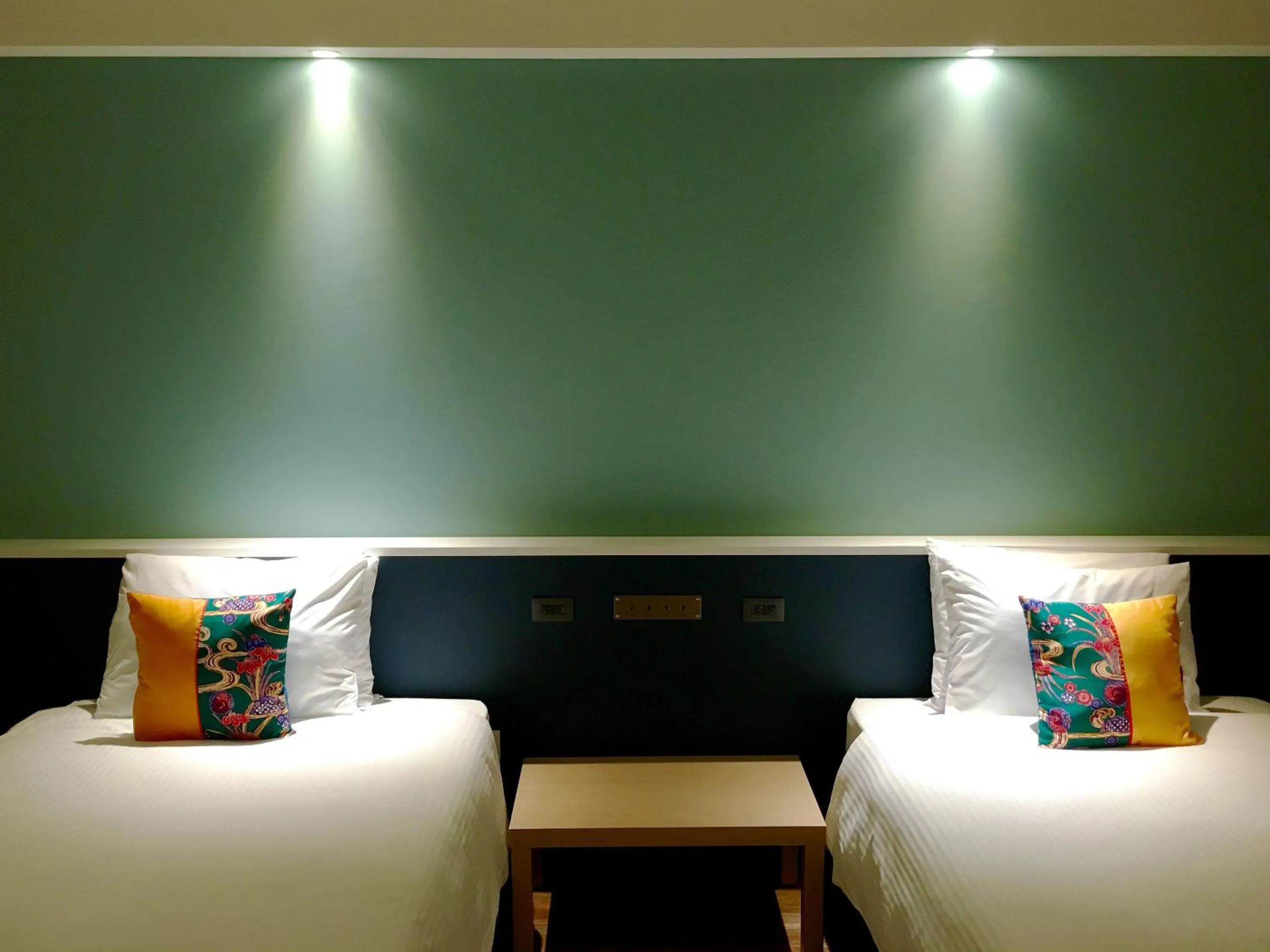 Decorative detail, Bed in Rinken's Hotel