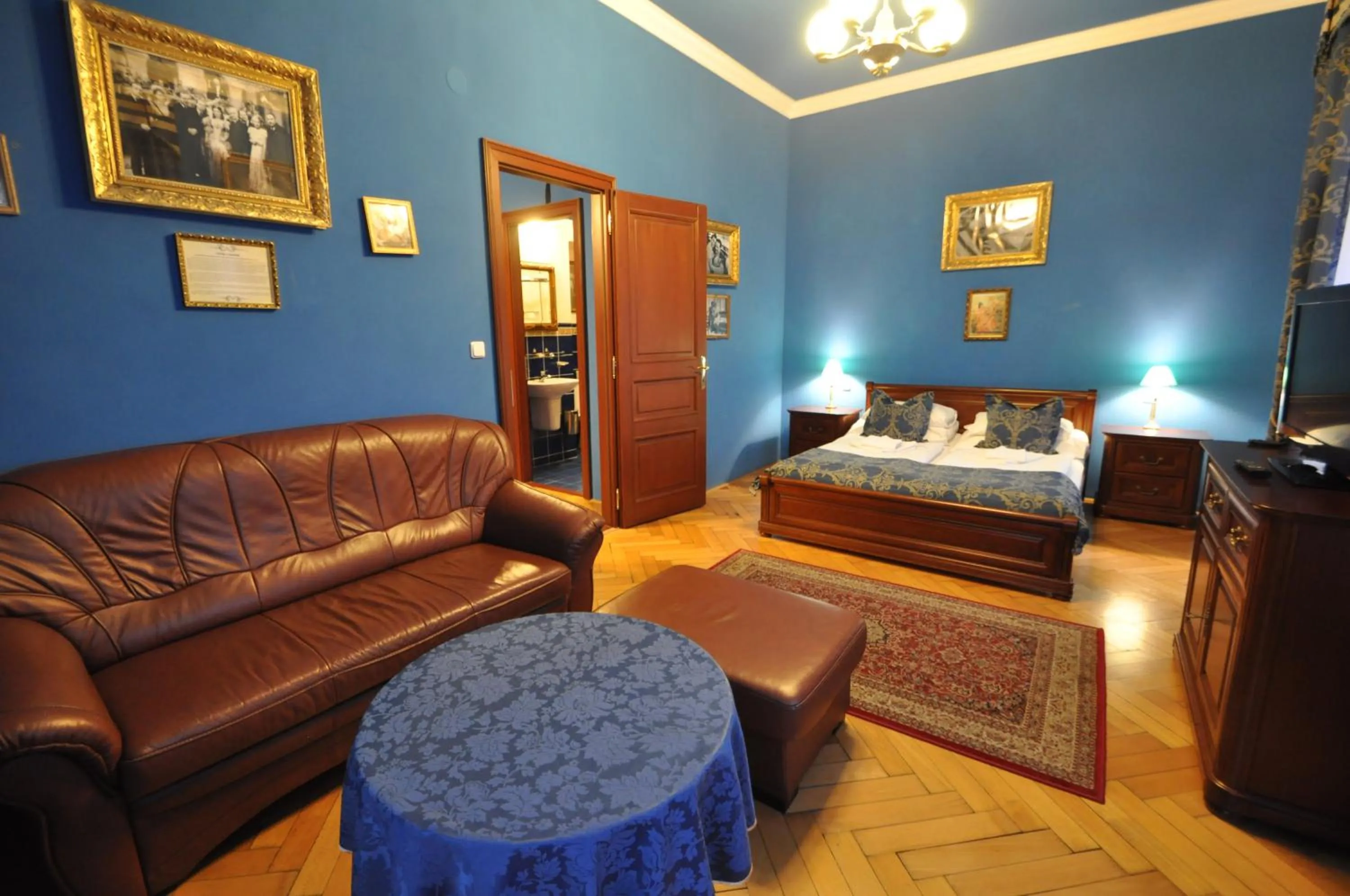 Bed in Grand Hotel Praha