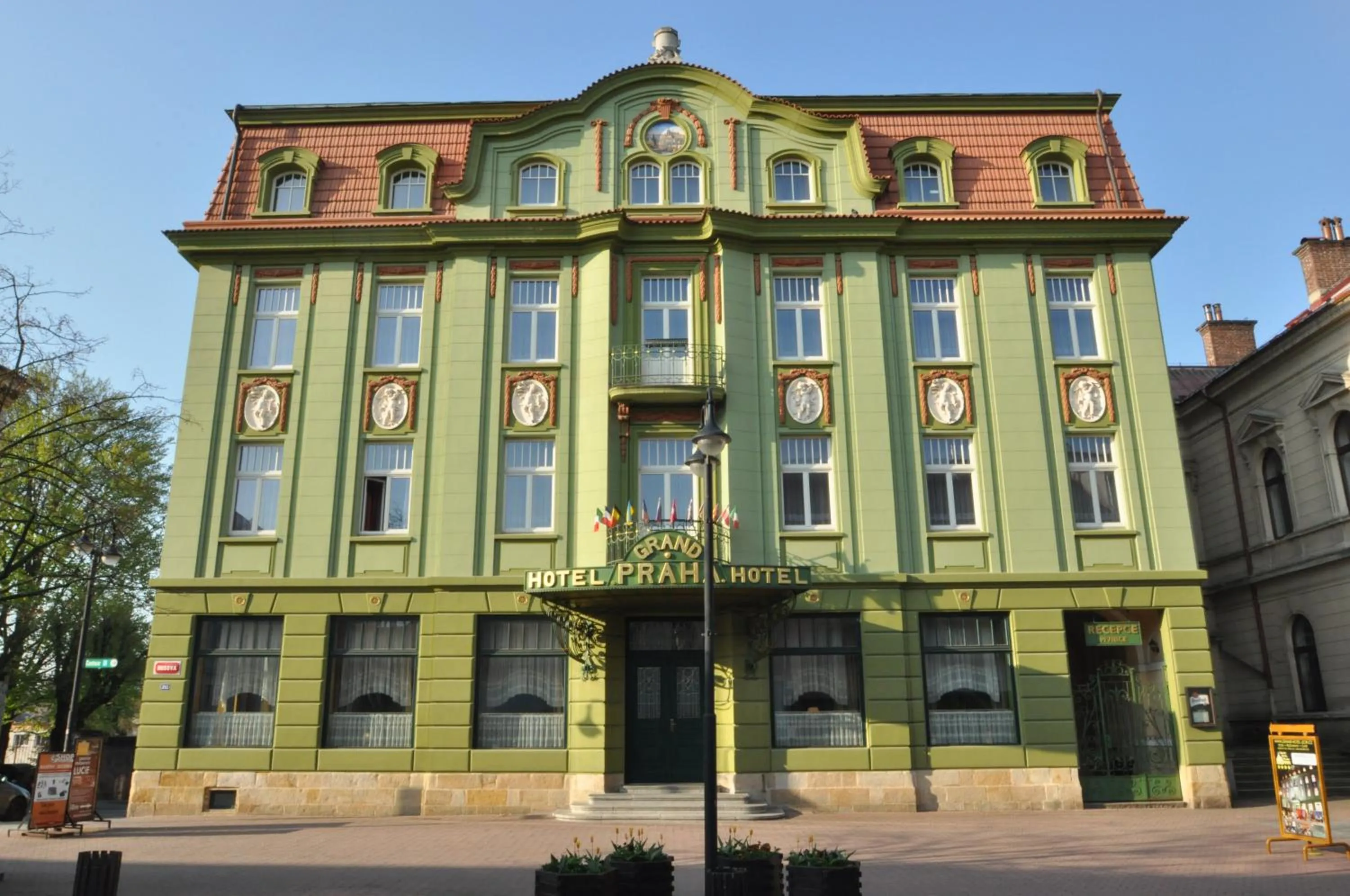 Facade/entrance in Grand Hotel Praha