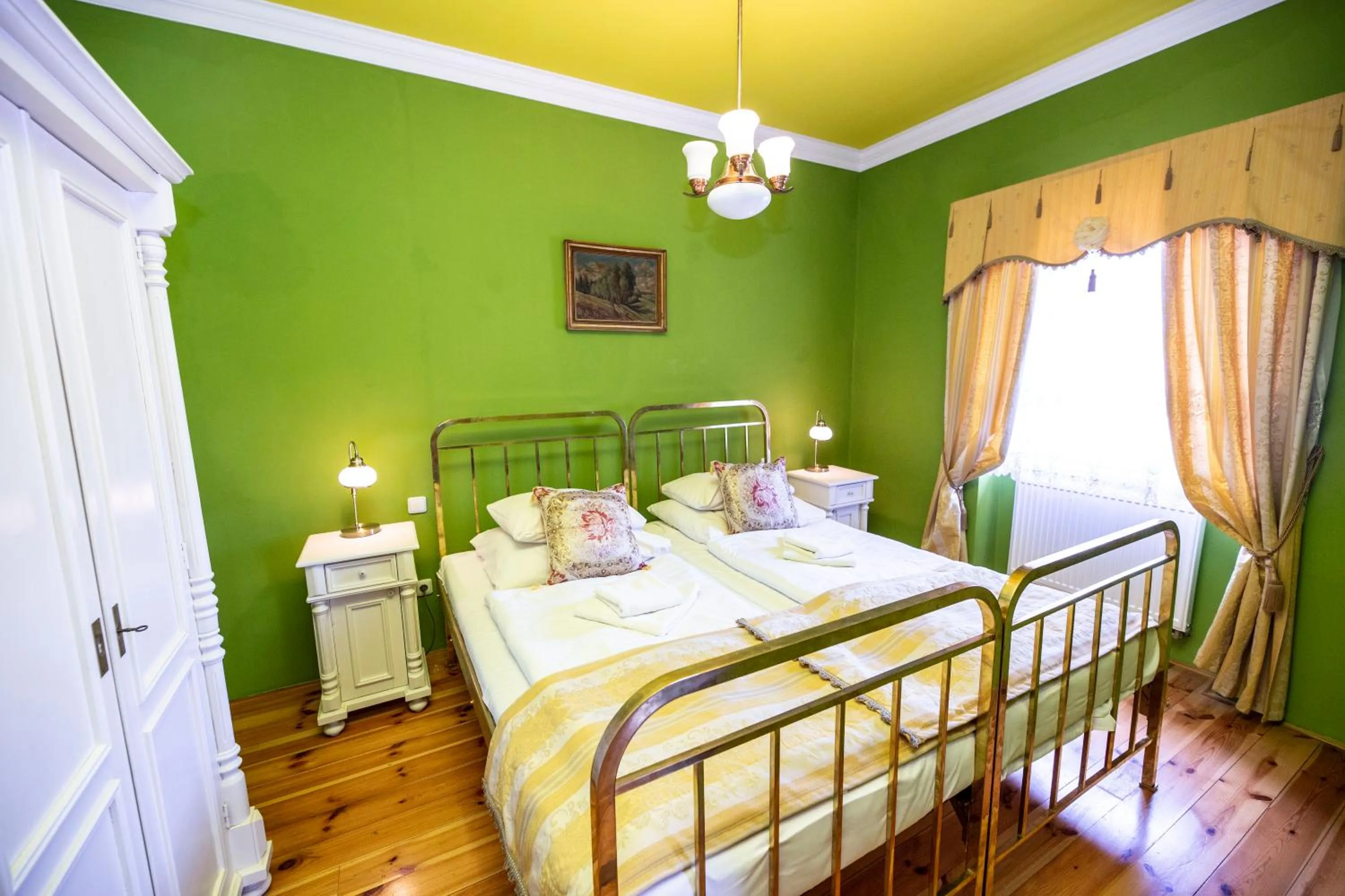 Bed in Grand Hotel Praha