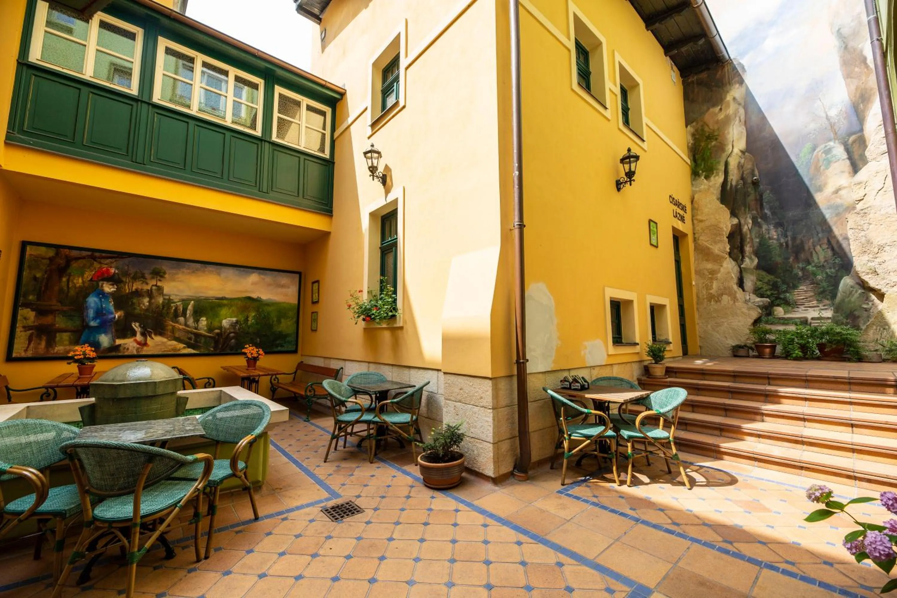 Facade/entrance in Grand Hotel Praha
