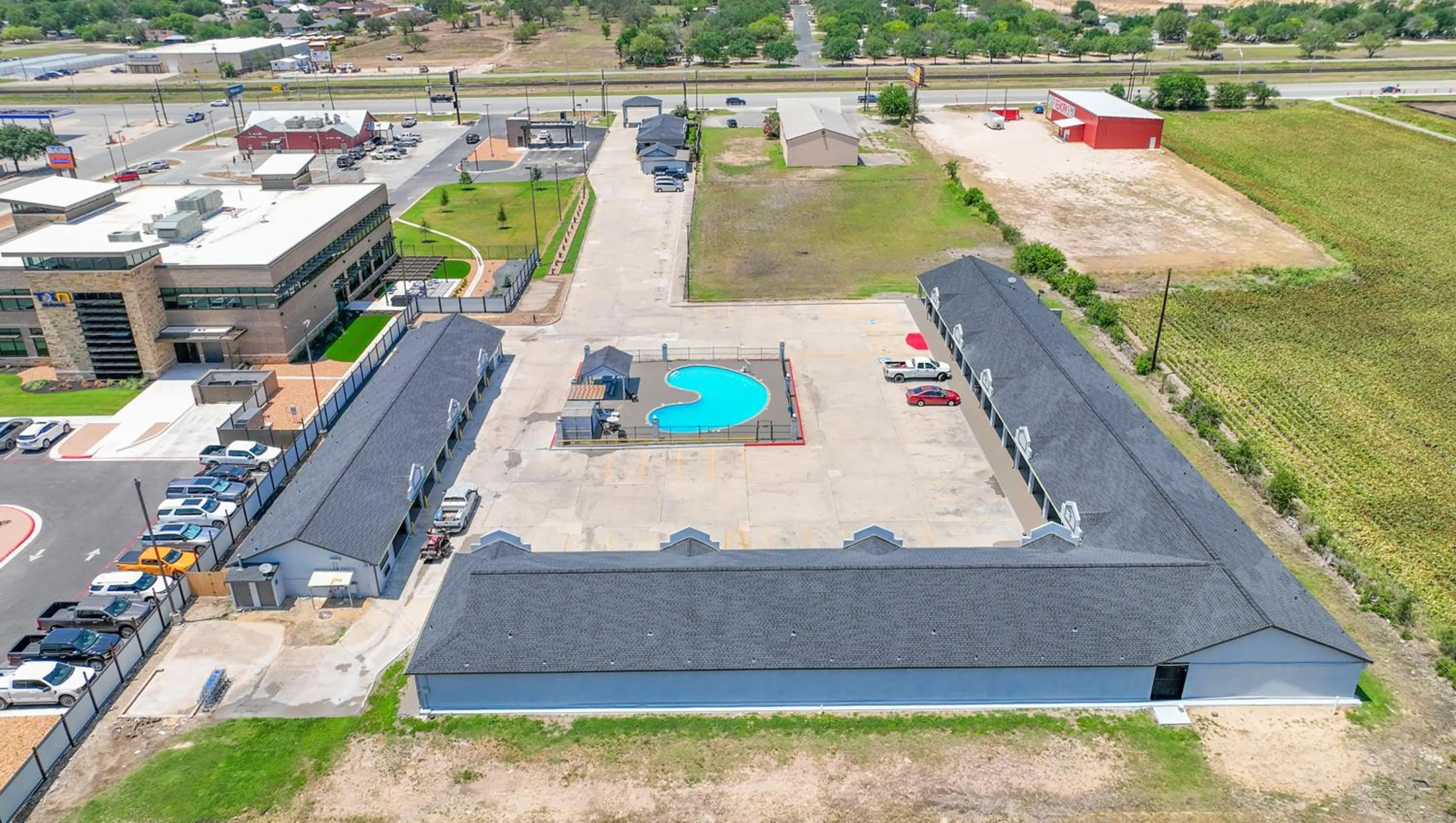 Bird's eye view in Executive Inn Hondo
