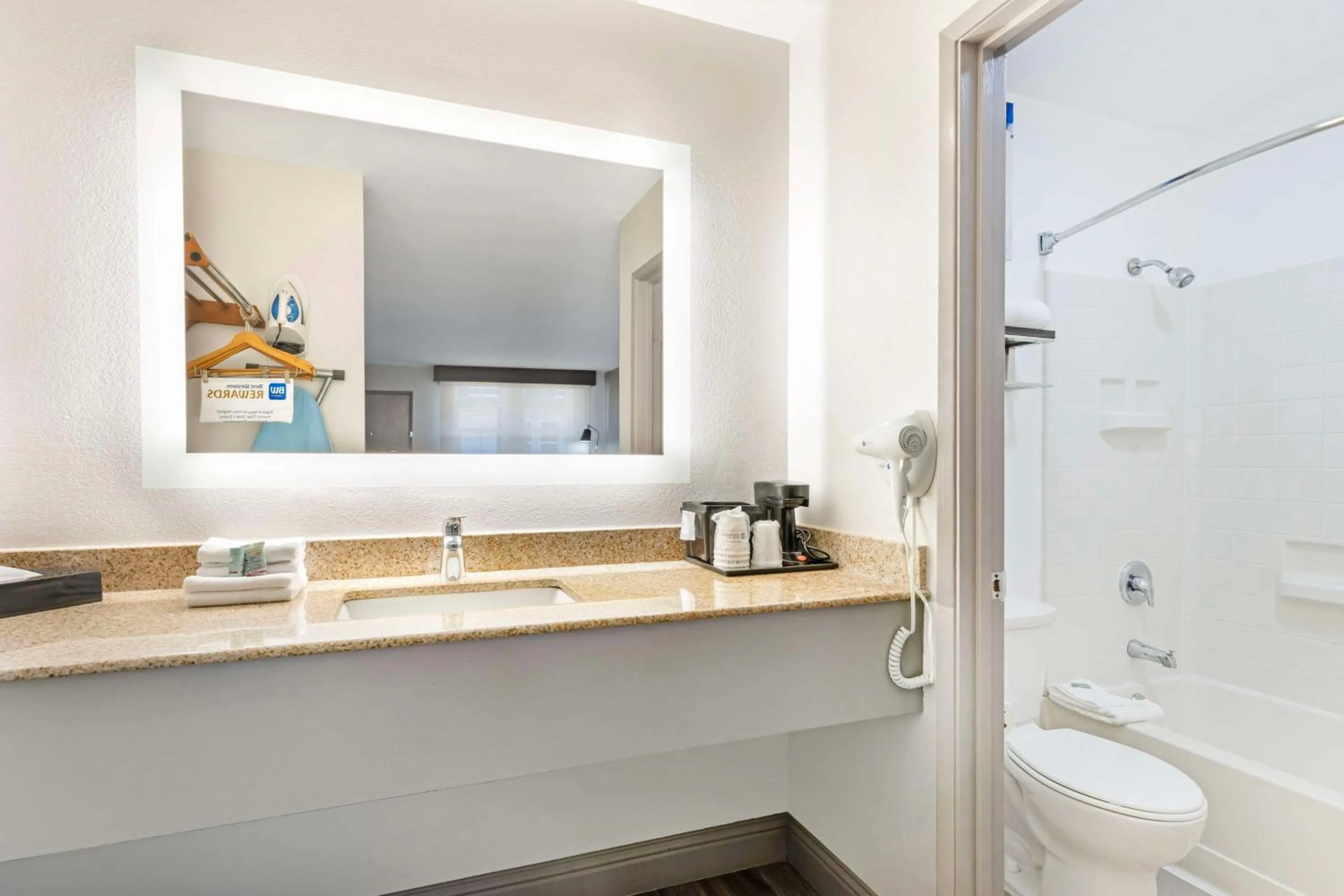 Bathroom in Best Western Marina State Beach