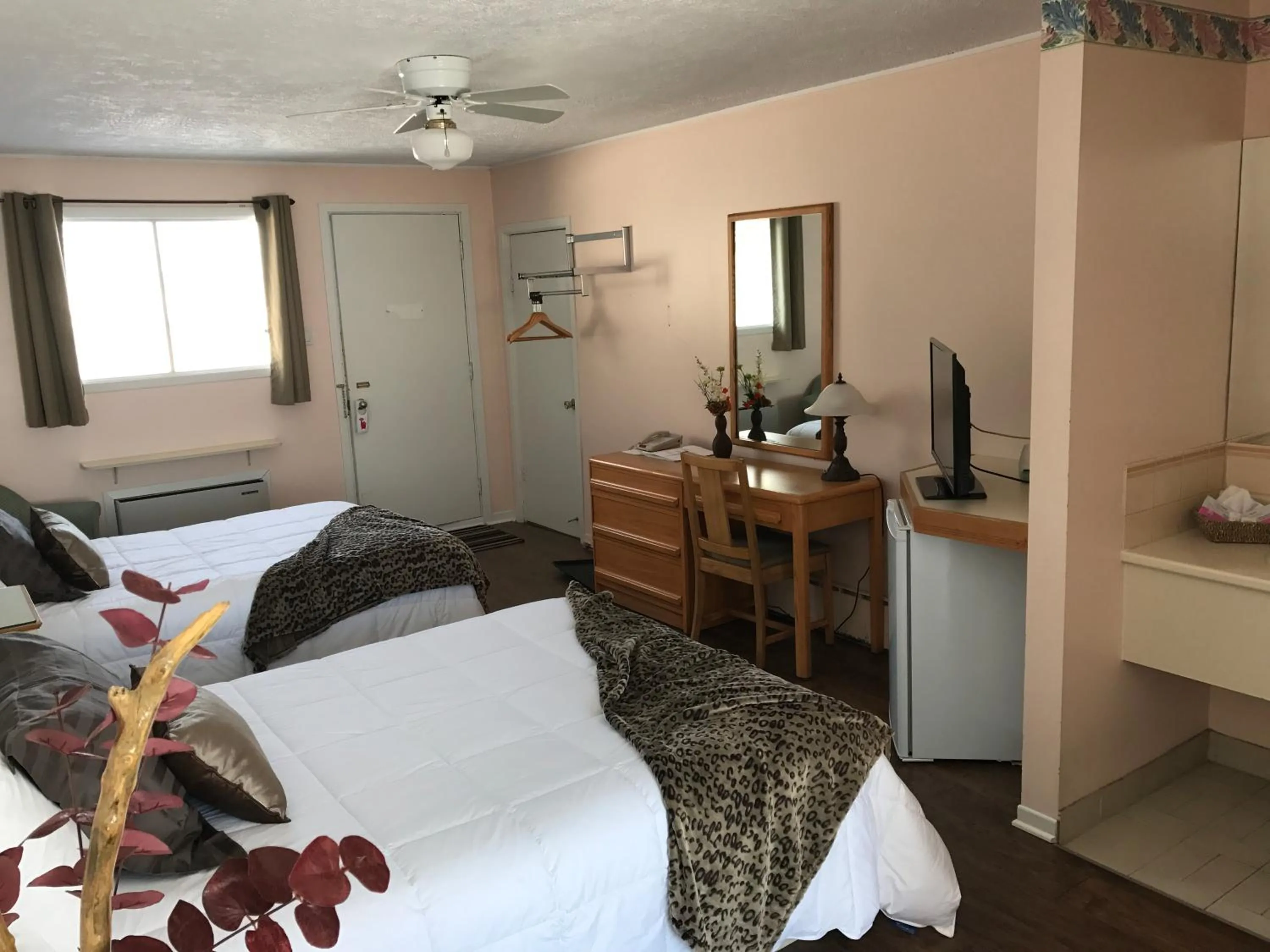 Bedroom, Bed in Motel Belle Riviere