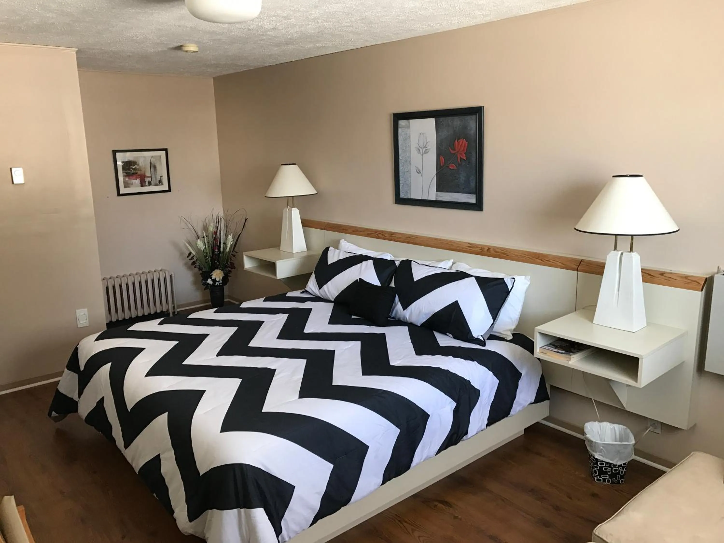 Bedroom, Bed in Motel Belle Riviere