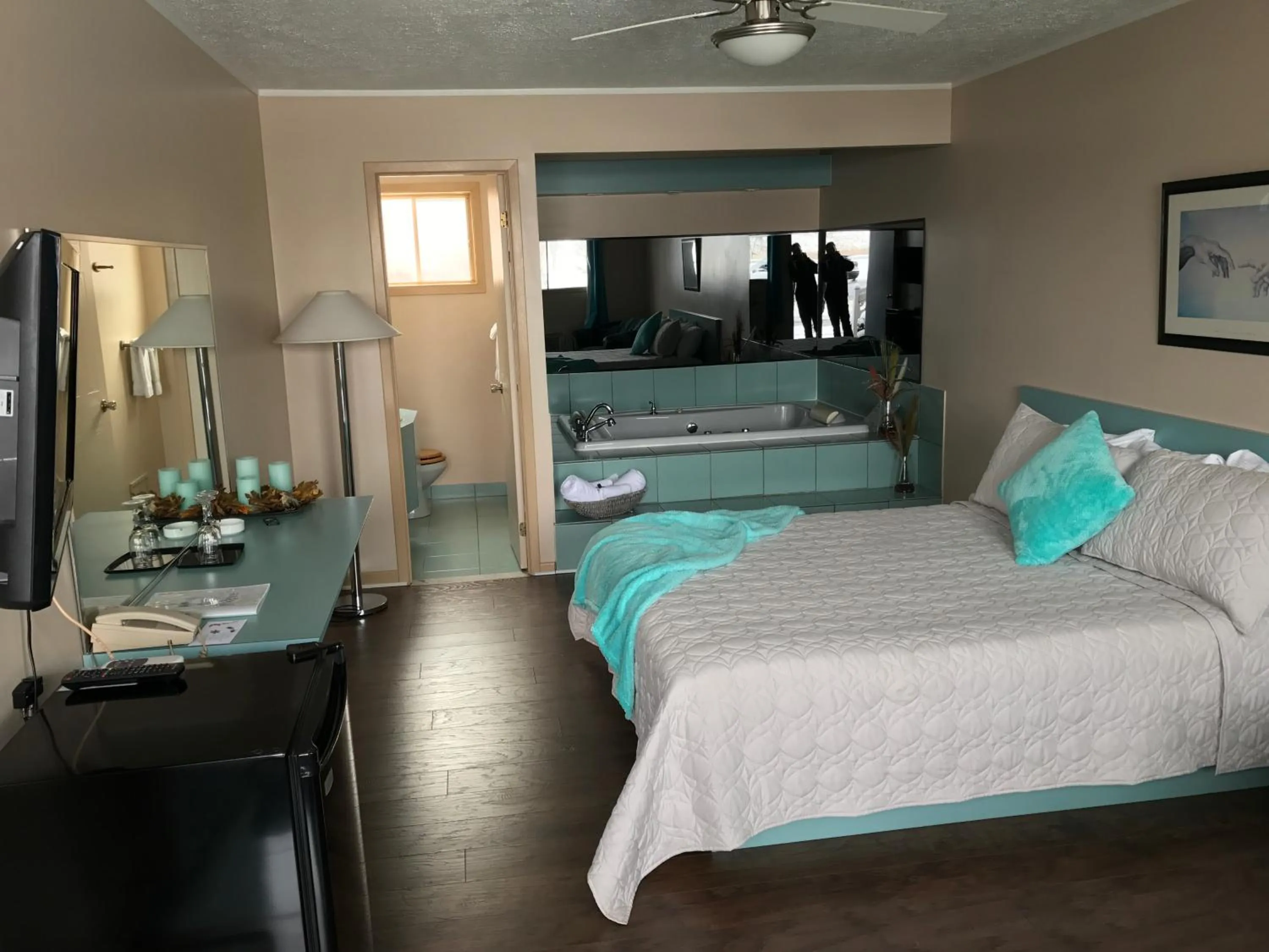 Bedroom, Bed in Motel Belle Riviere