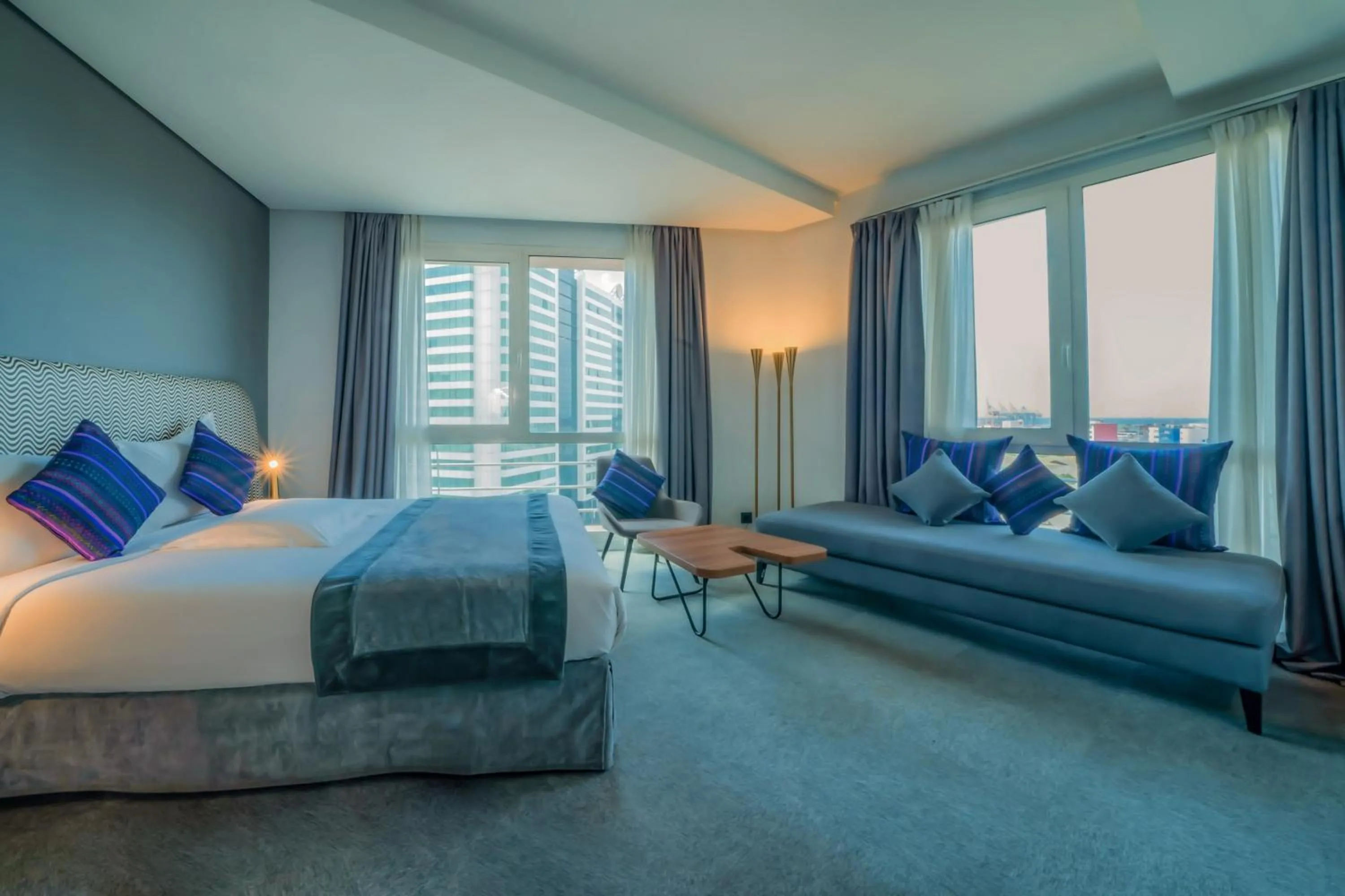 Bedroom, Bed in Kyriad Residence Casablanca