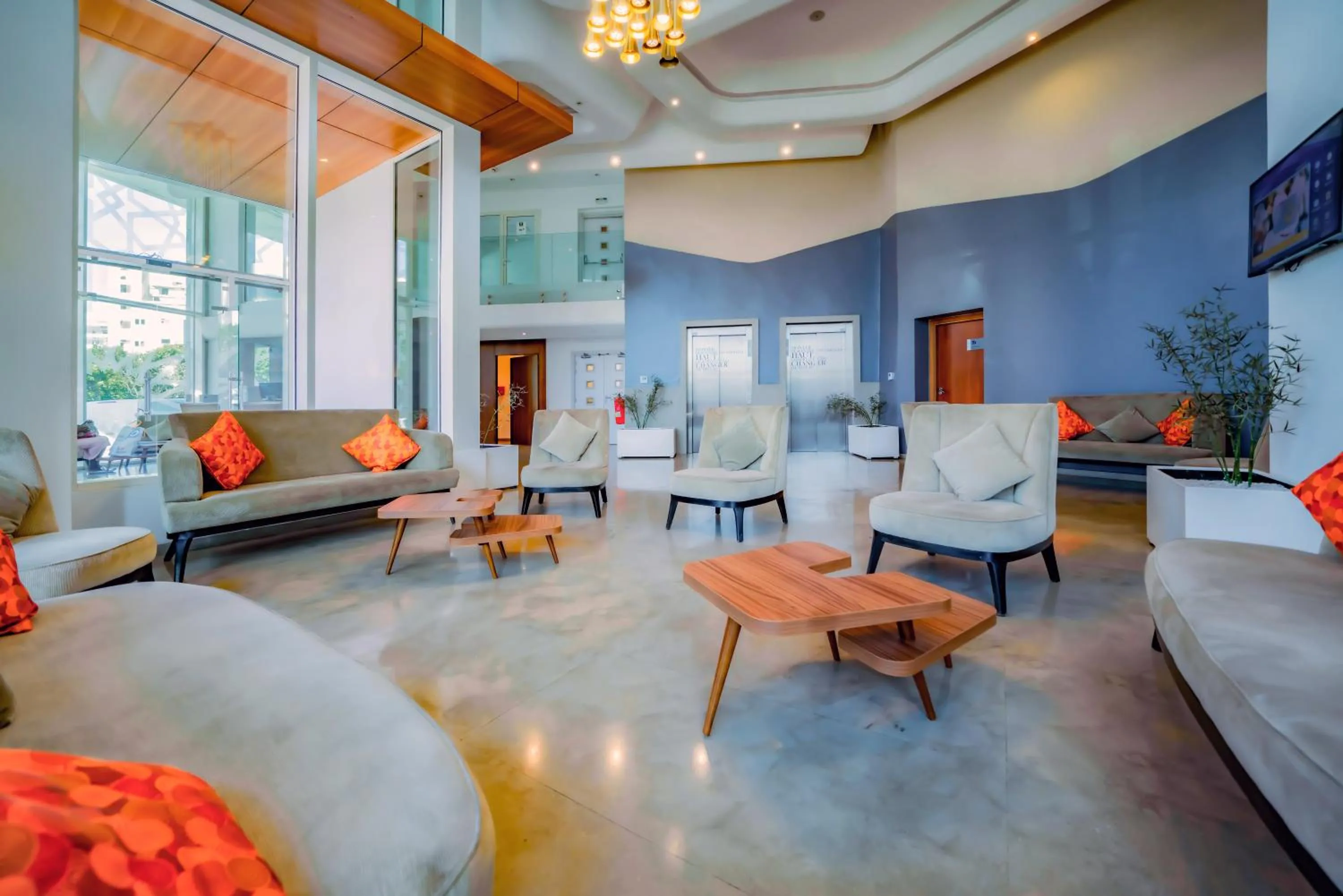 Lobby or reception in Kyriad Residence Casablanca