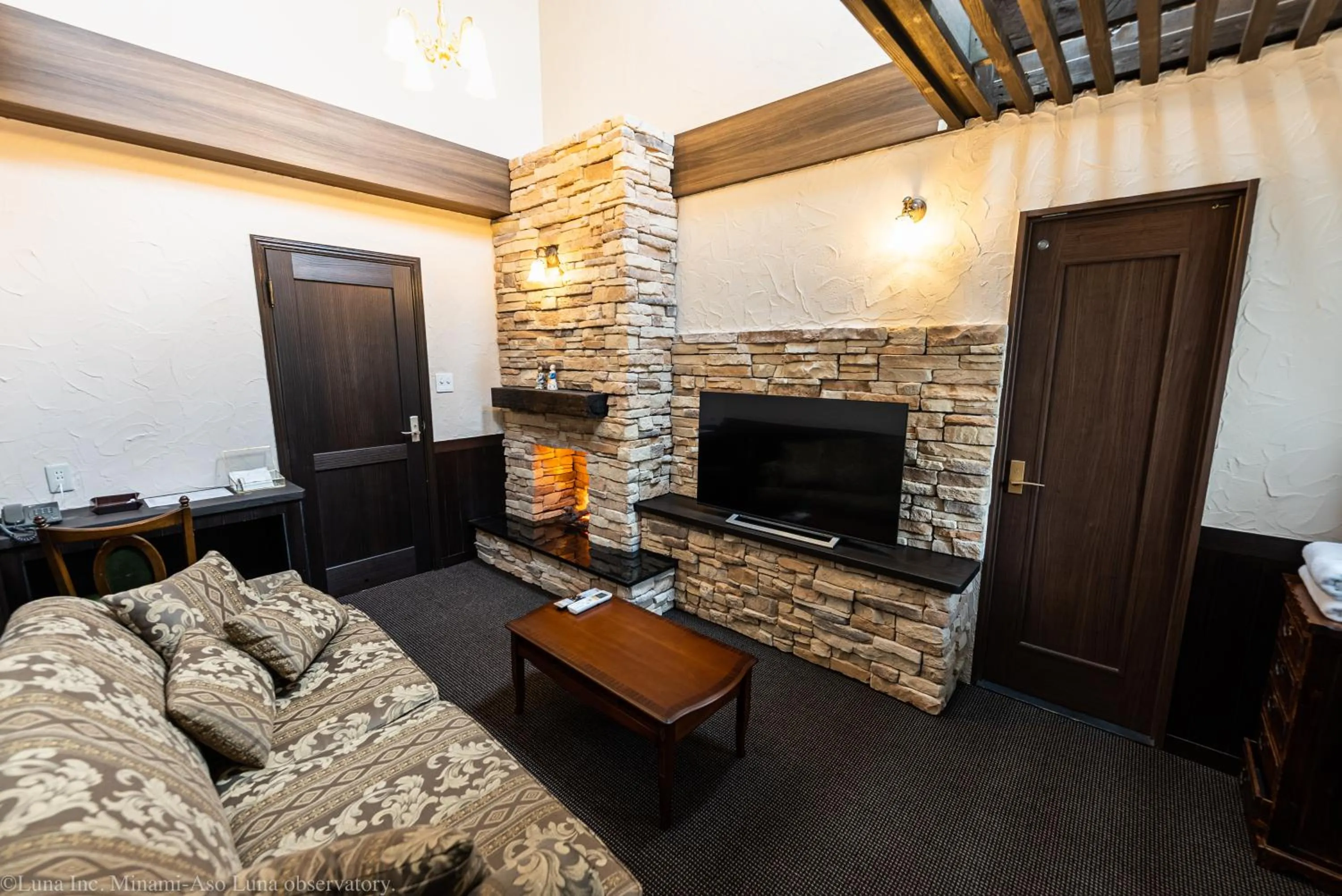 Living room in Minami Aso Luna Observatory Auberge Mori no Atelier