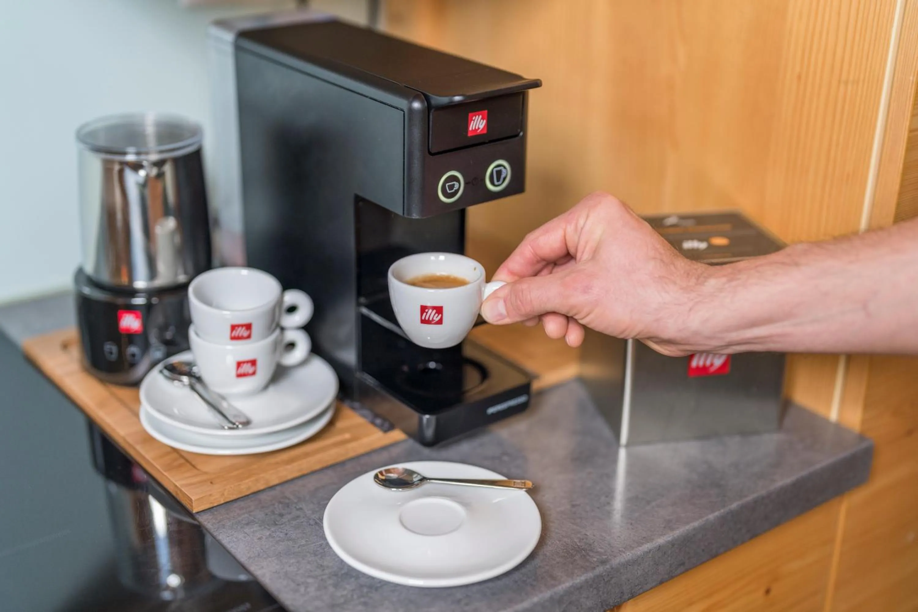 Coffee/tea facilities in ALPIK Chalets - Bohinj