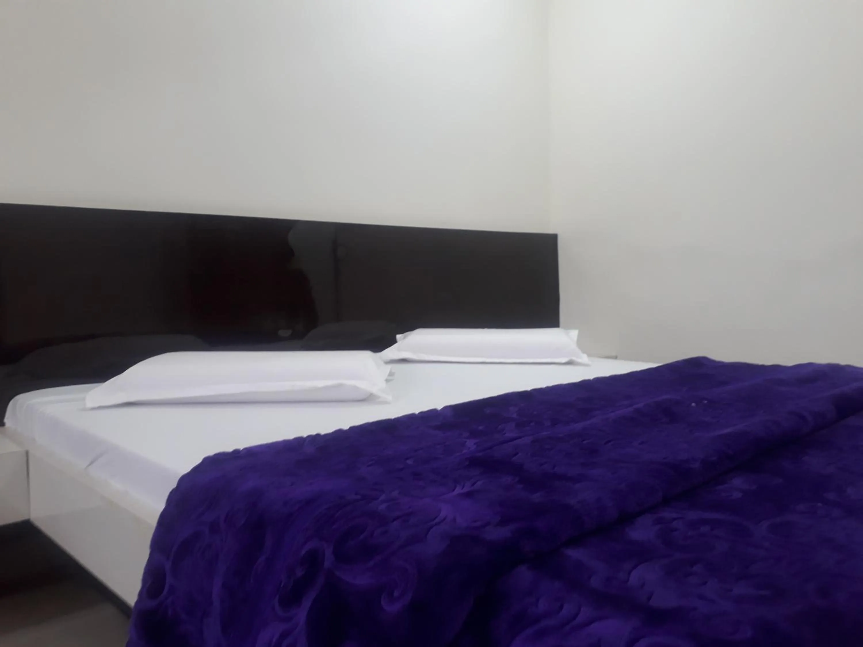 Bed in Hotel Moon Sky Ajmer