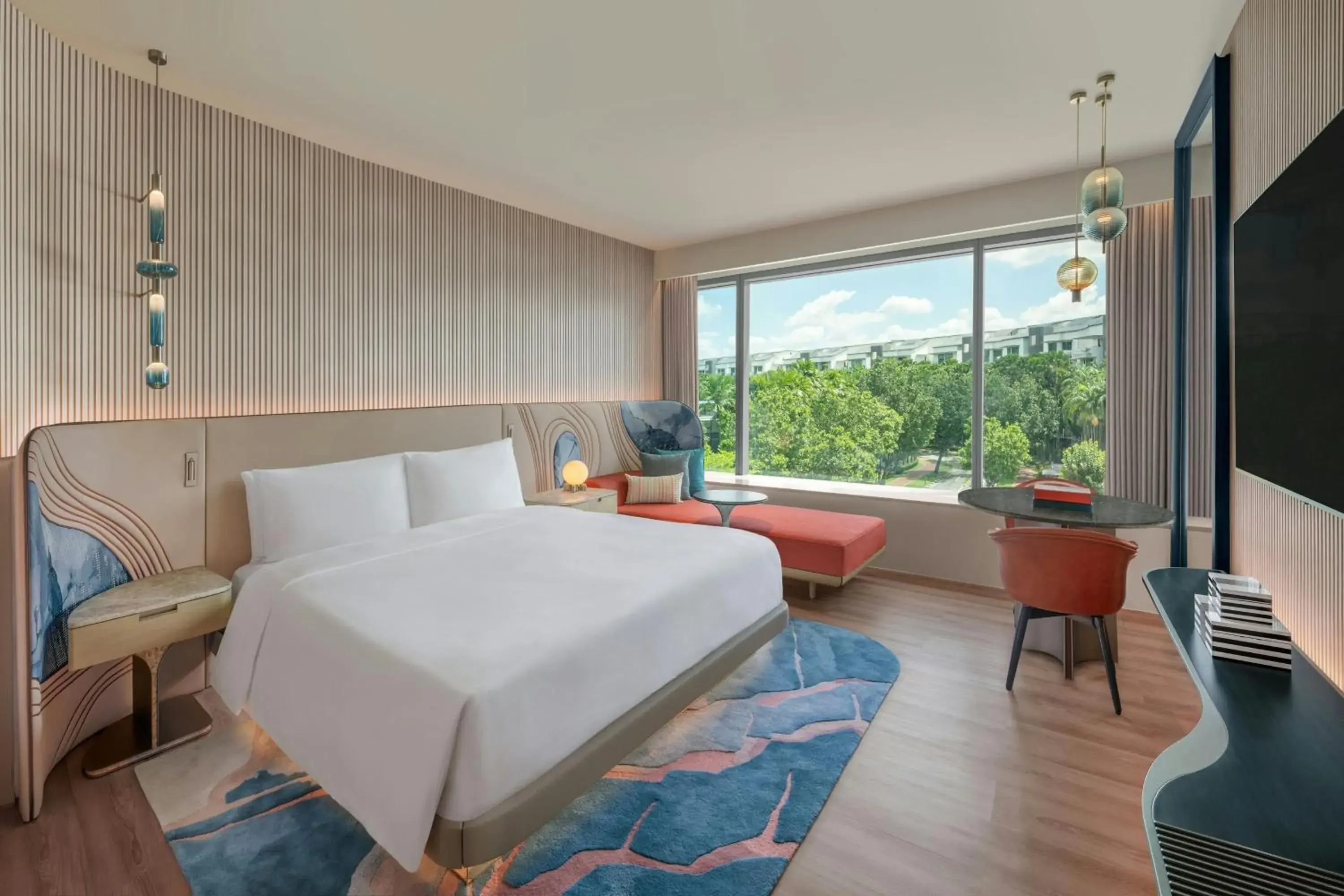 Deluxe Room, 1 Super King Bed, Island View, Sofa Bed in W Singapore - Sentosa Cove Deluxe Room, 1 Super King Bed, Island View, Sofa Bed in W Singapore - Sentosa Cove