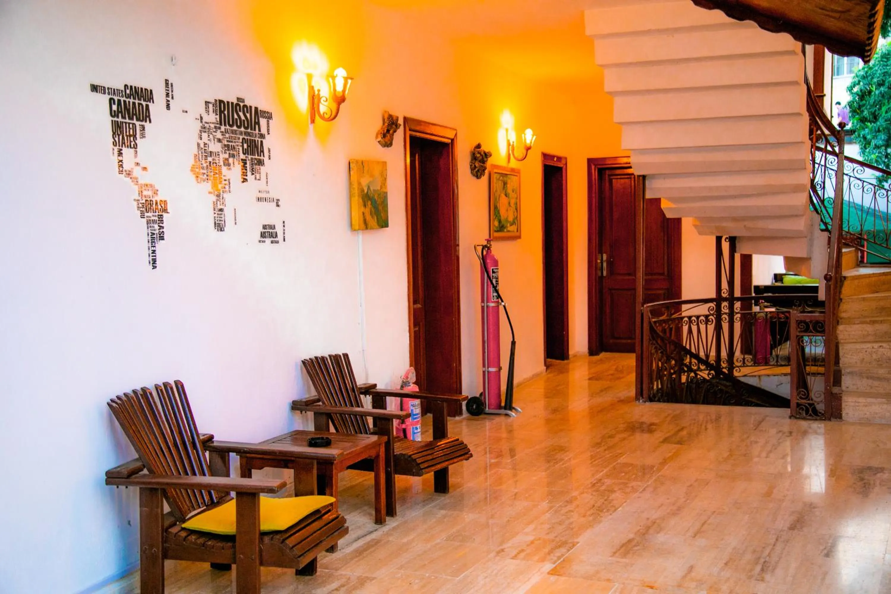 Seating area in Kaliptus Hotel