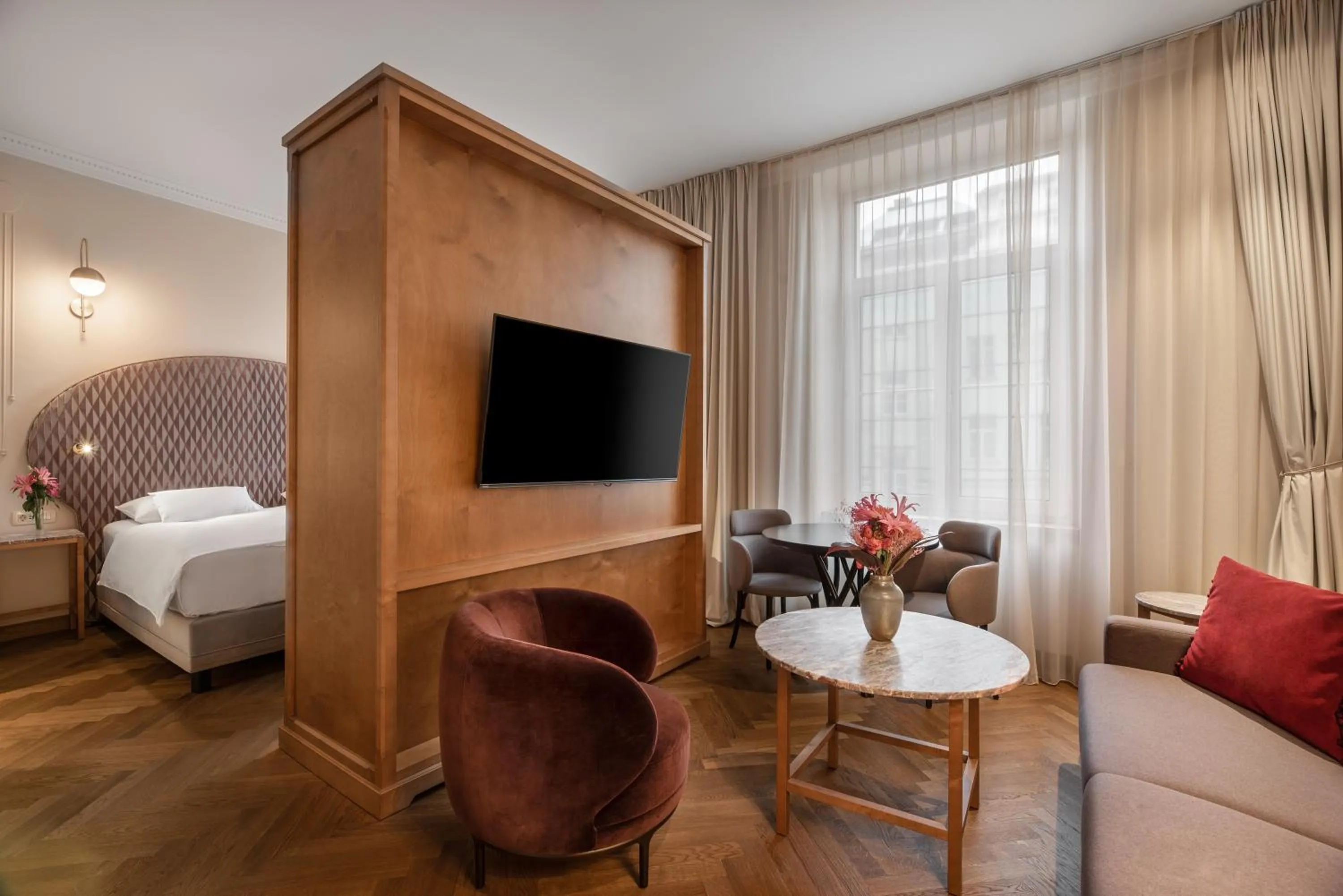 Bed in Grand Hotel Union Eurostars