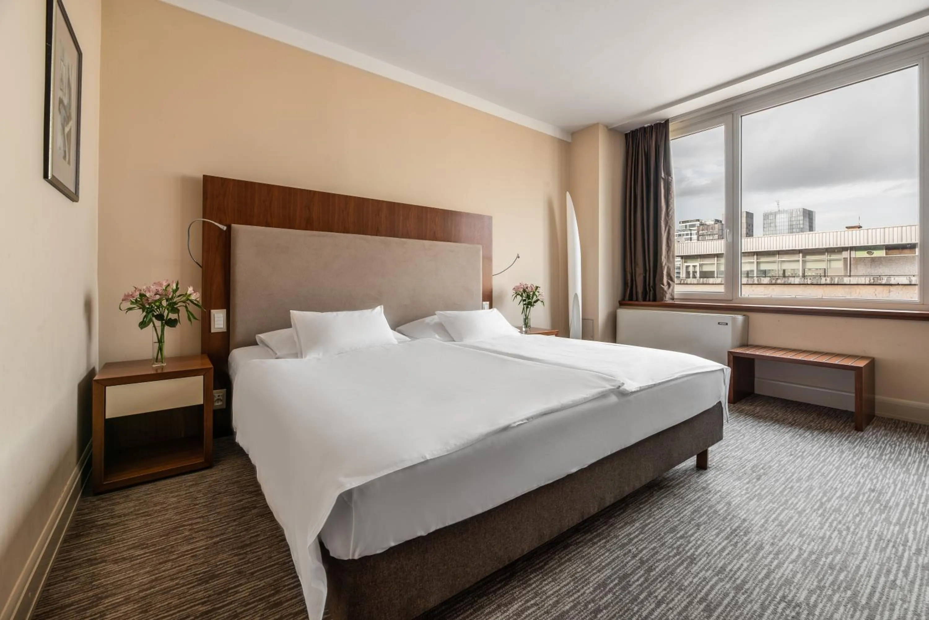 Bed in Eurostars uHOTEL