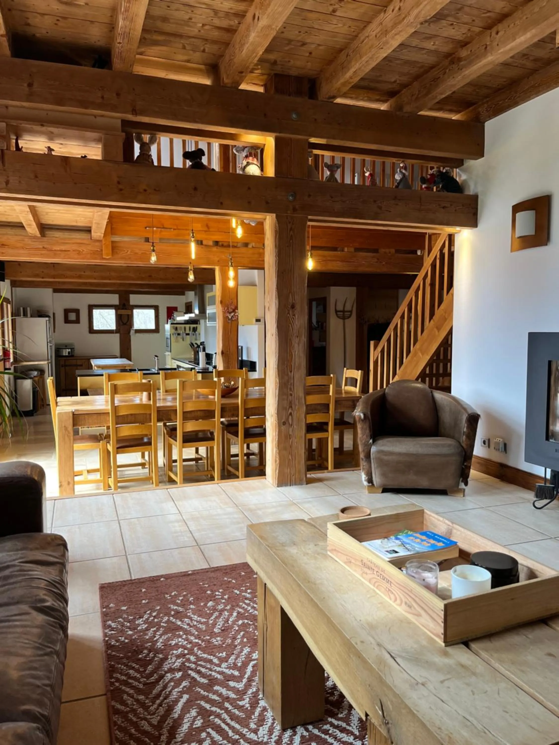 Living room in Chalet Le Pery
