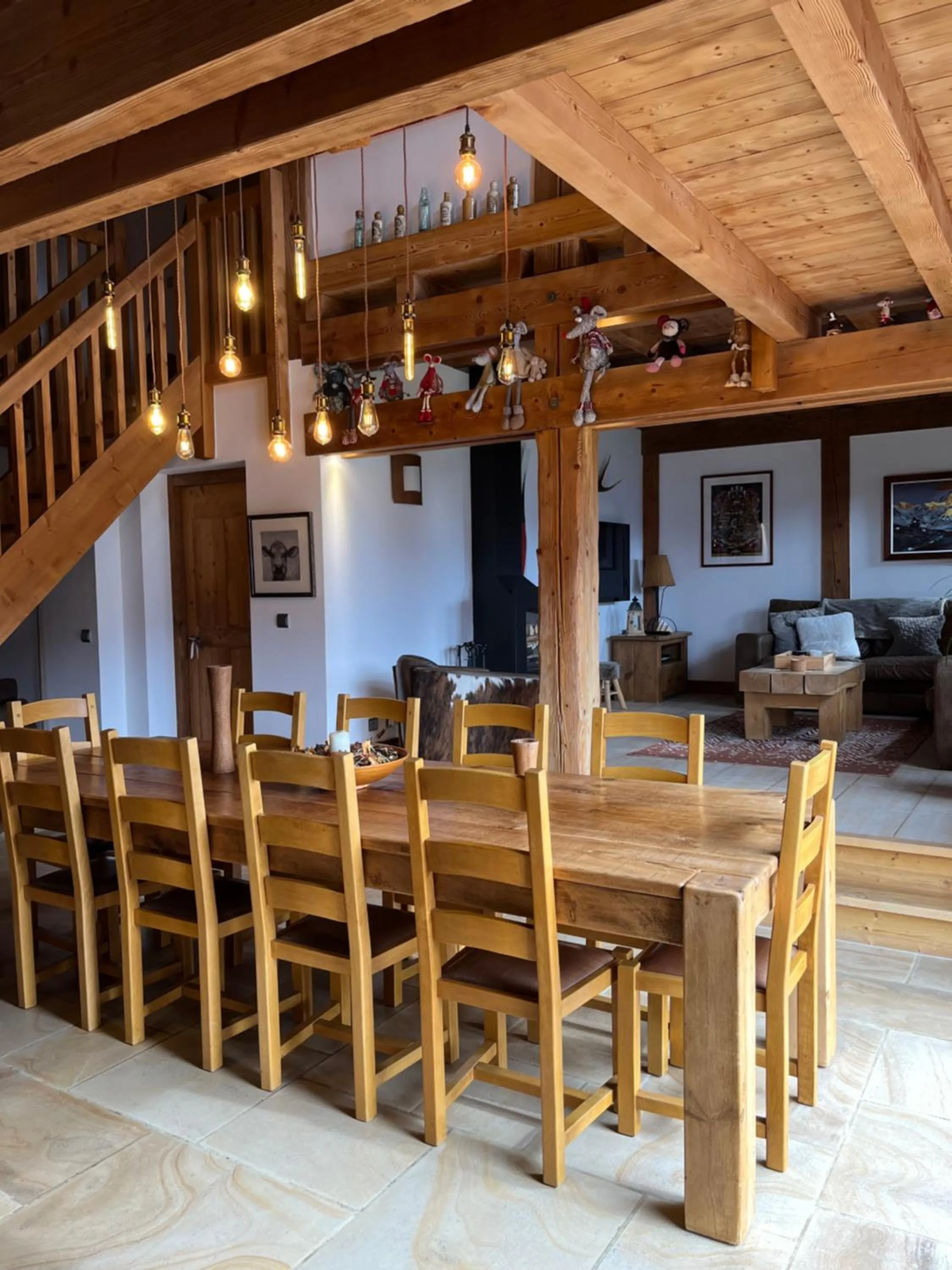 Living room in Chalet Le Pery