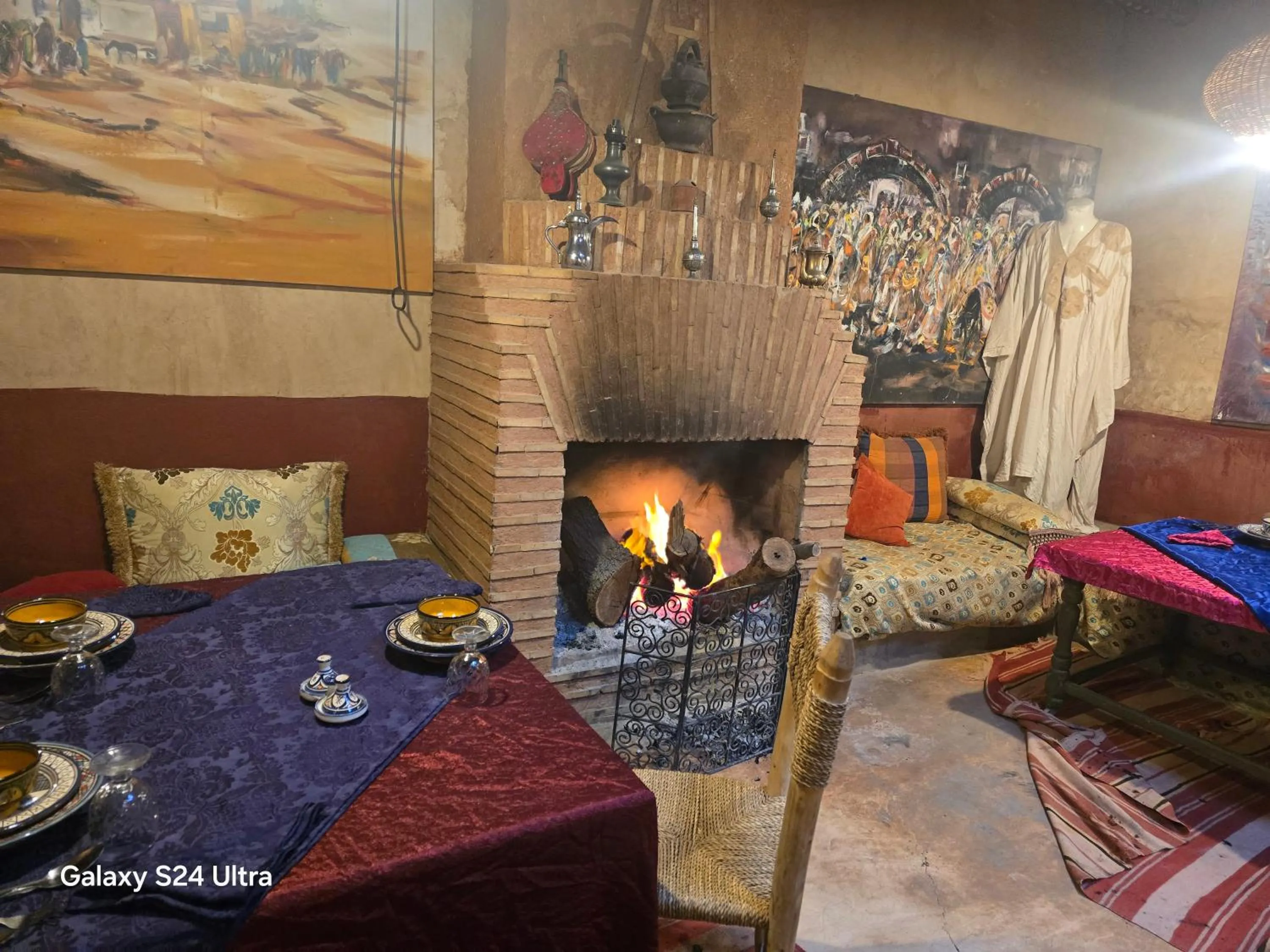 Dining area in Kasbah du Peintre