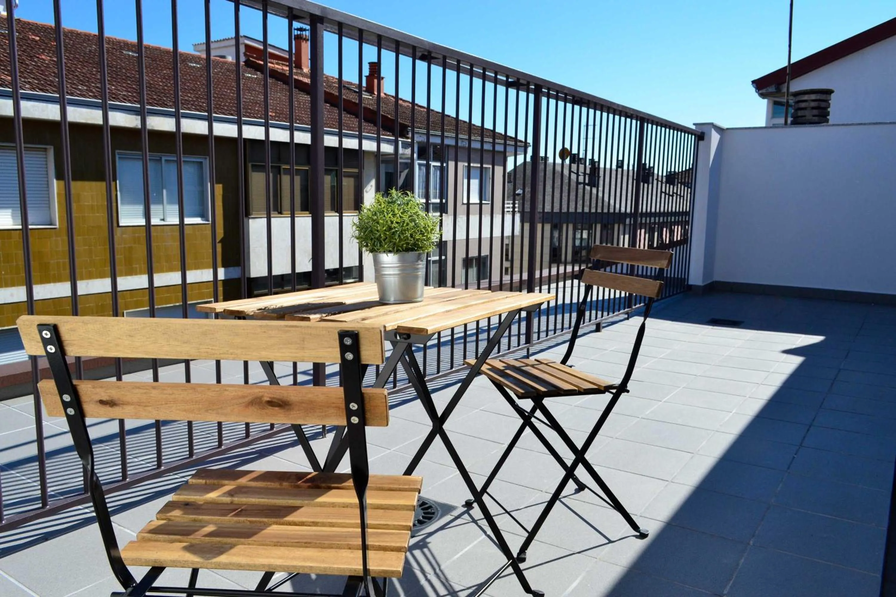 Balcony/Terrace in Hotel Alda Estación Ourense