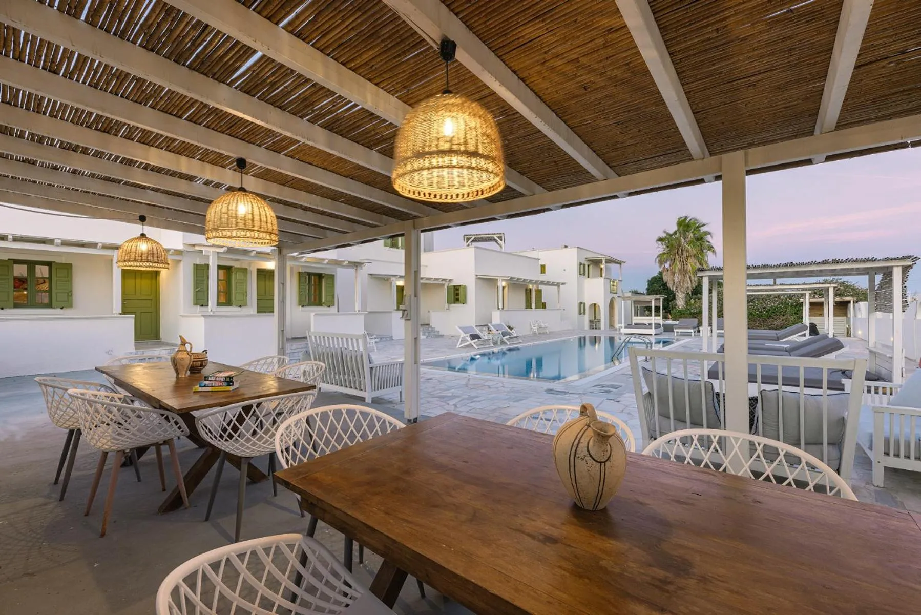 Seating area in Ambeli Apartments
