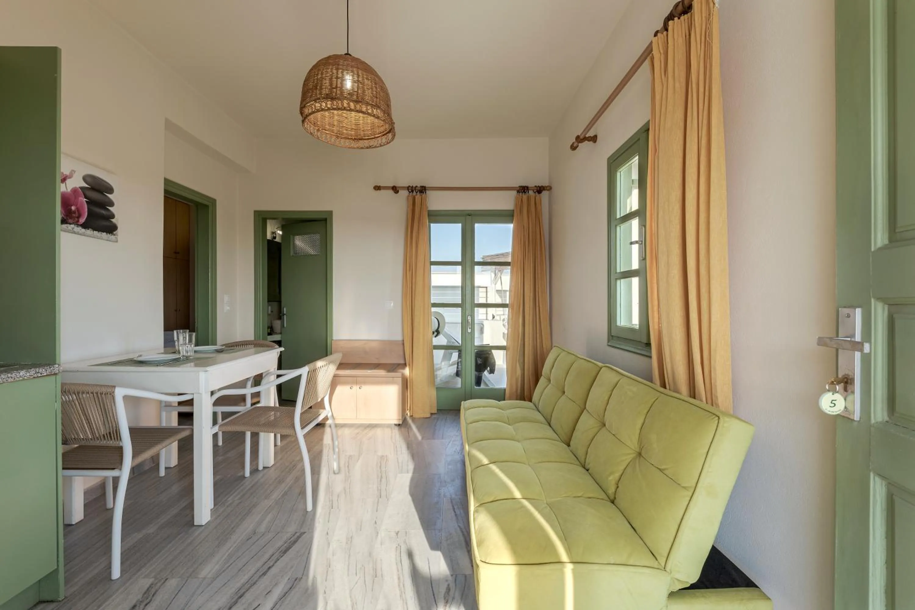 Living room in Ambeli Apartments