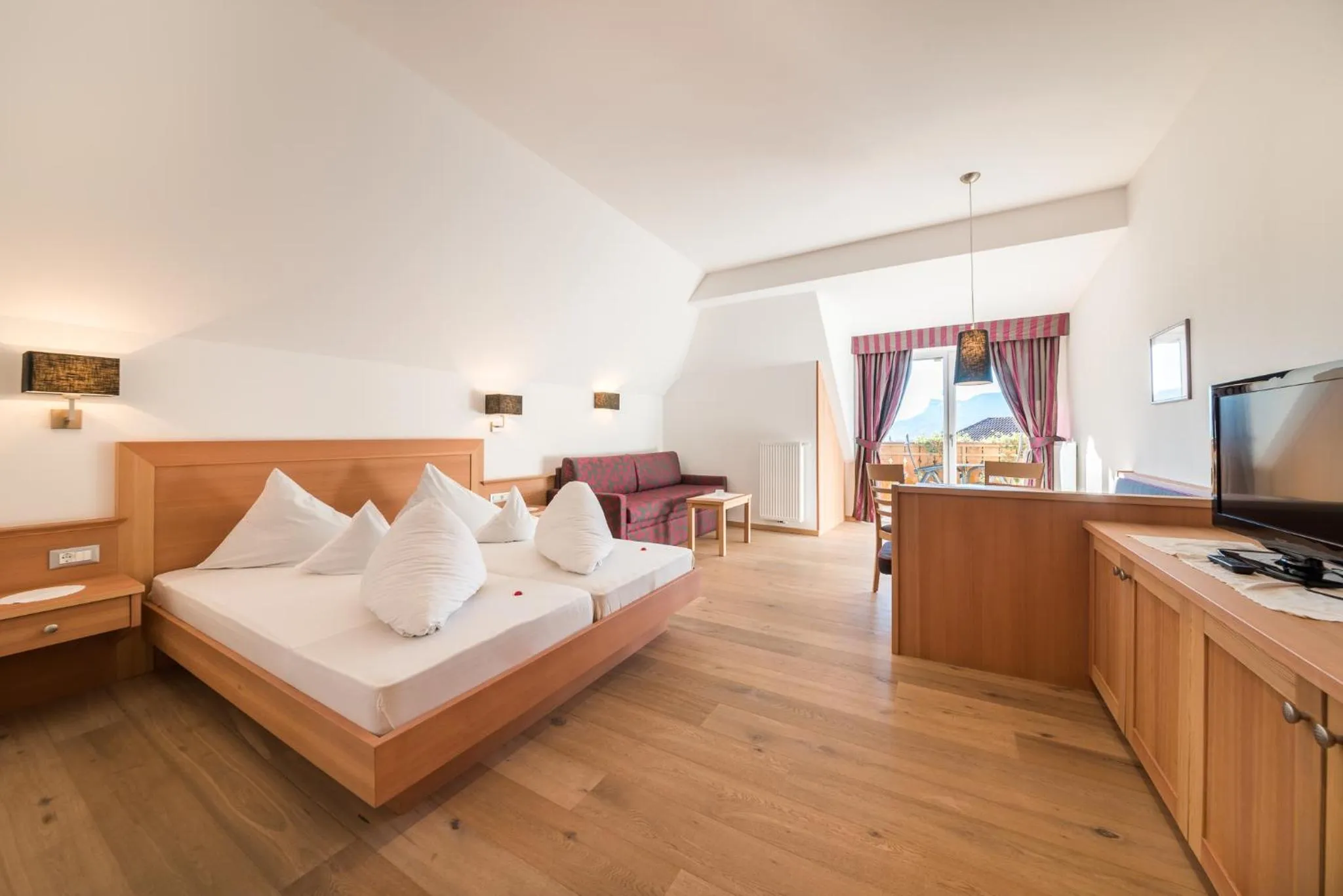 Bed in Hotel Wessobrunn