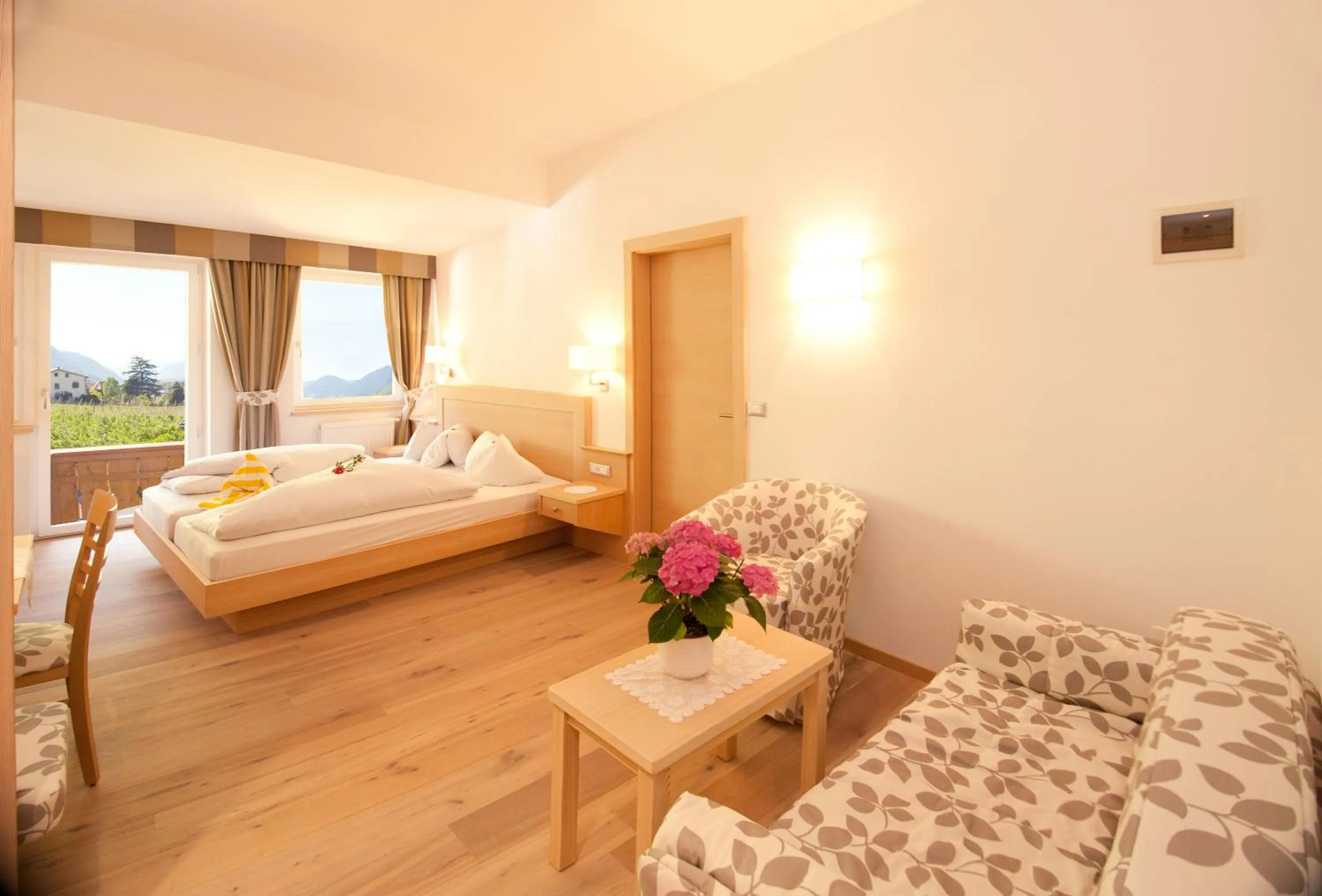 Seating area, Bed in Hotel Wessobrunn