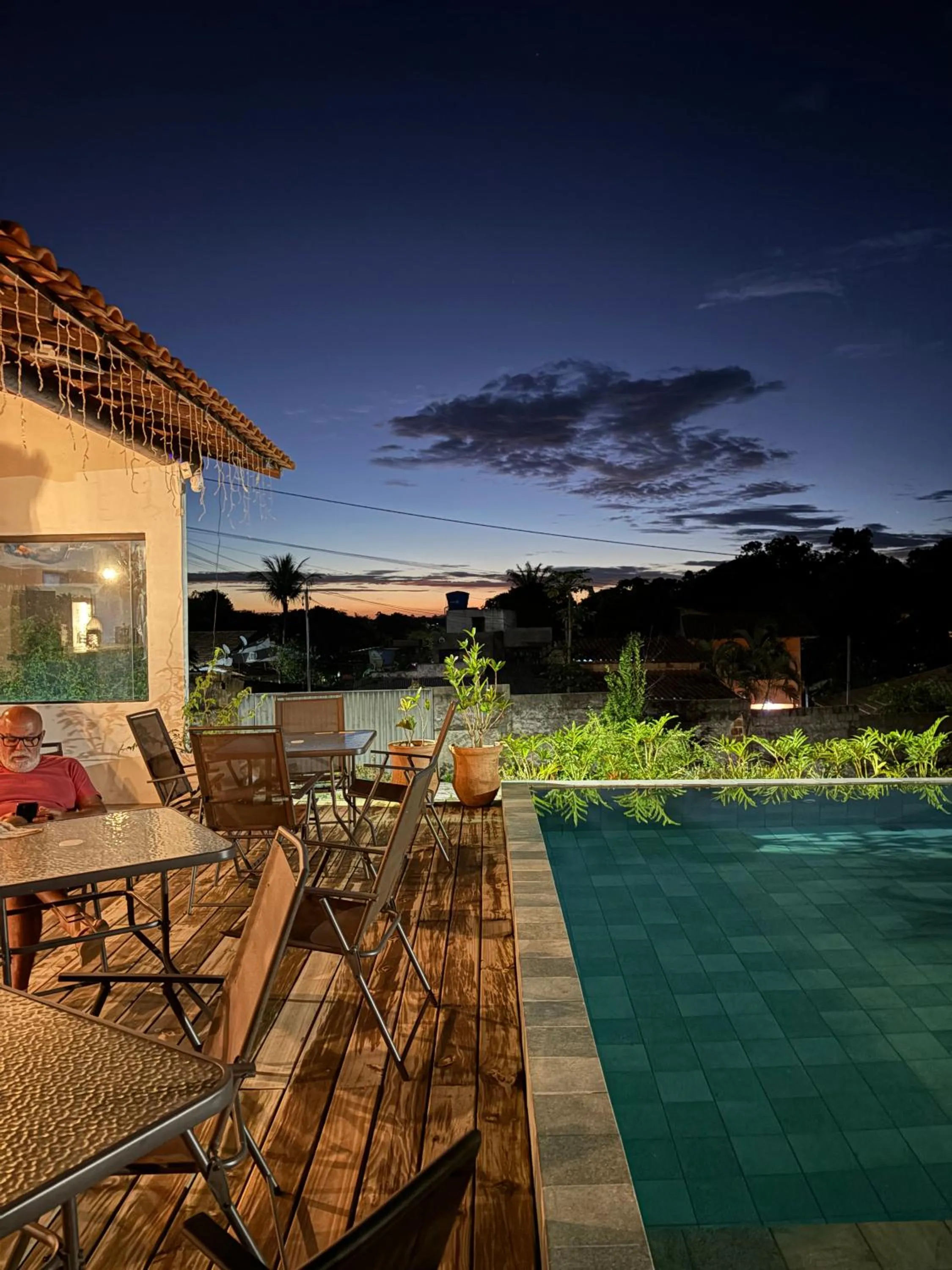 Swimming pool in Pousada Jeito Bom de Viver