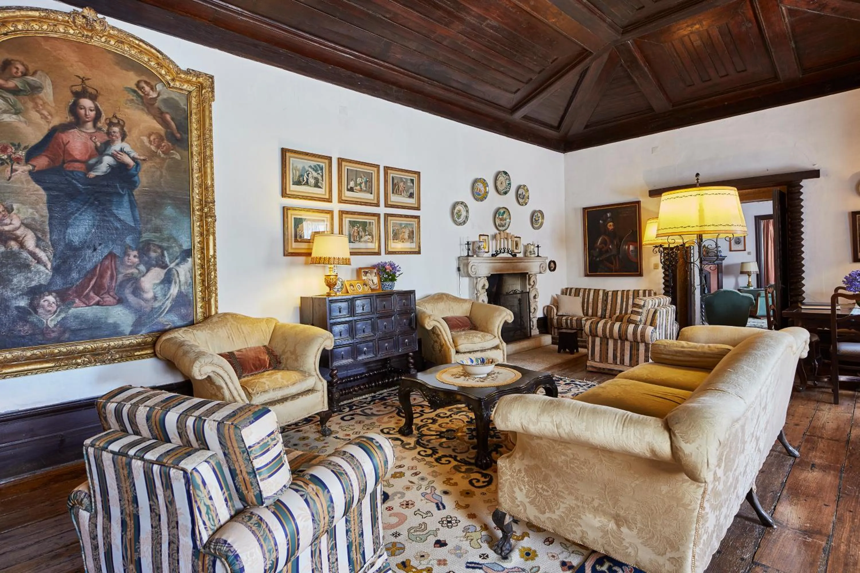 Communal lounge/ TV room in Casa de Canedo