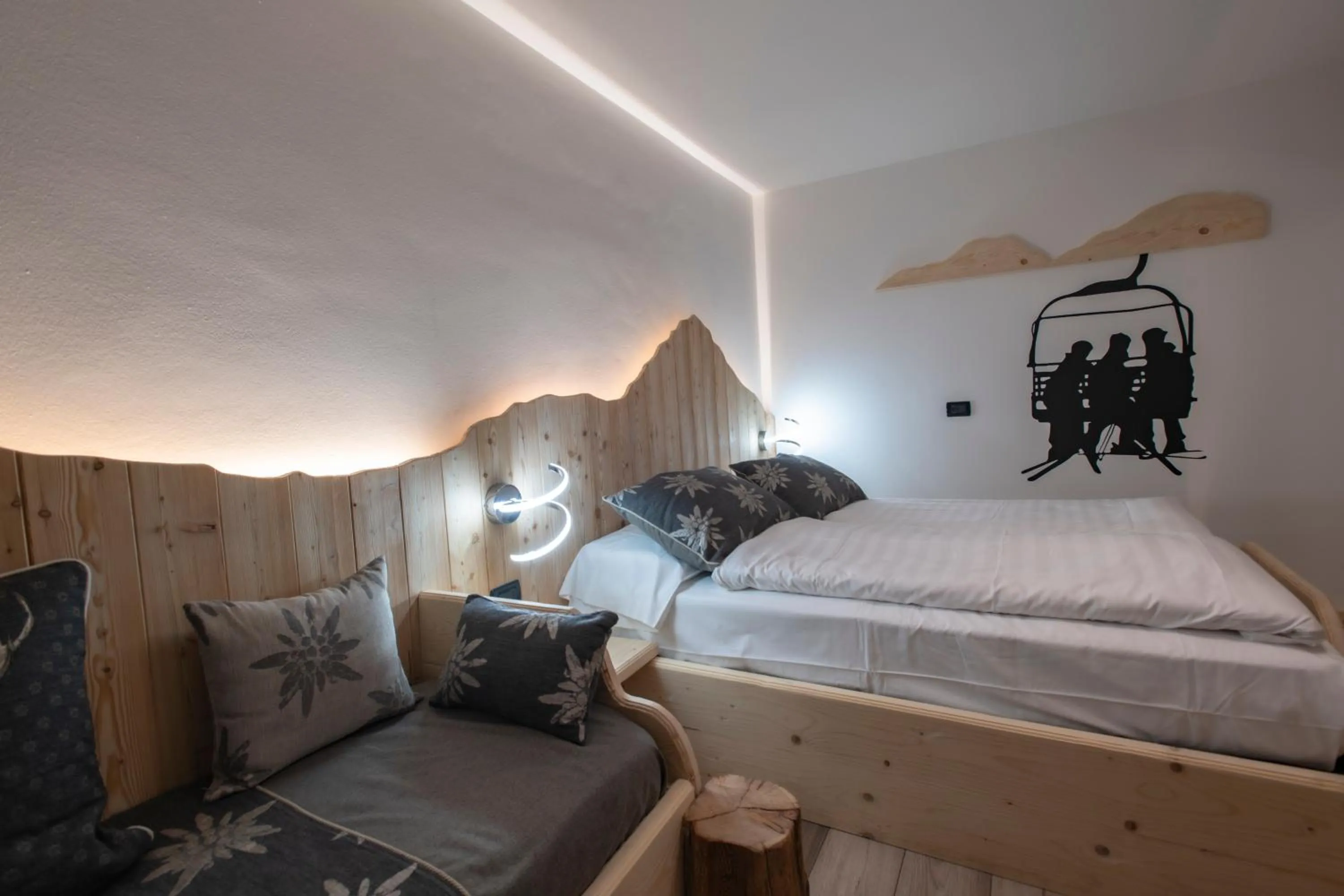 Bedroom, Bed in Hotel Pezzotti