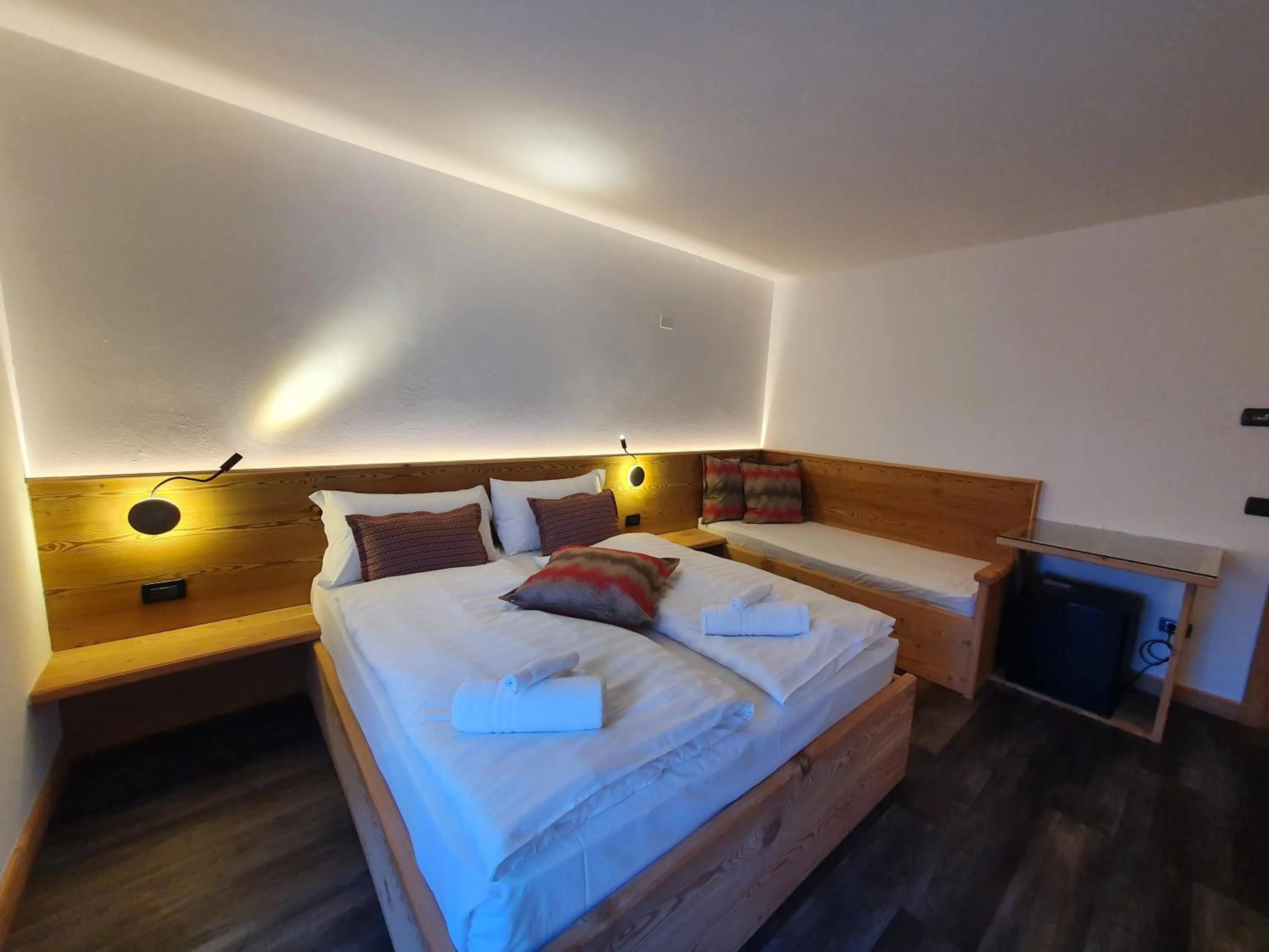 Bed in Hotel Pezzotti