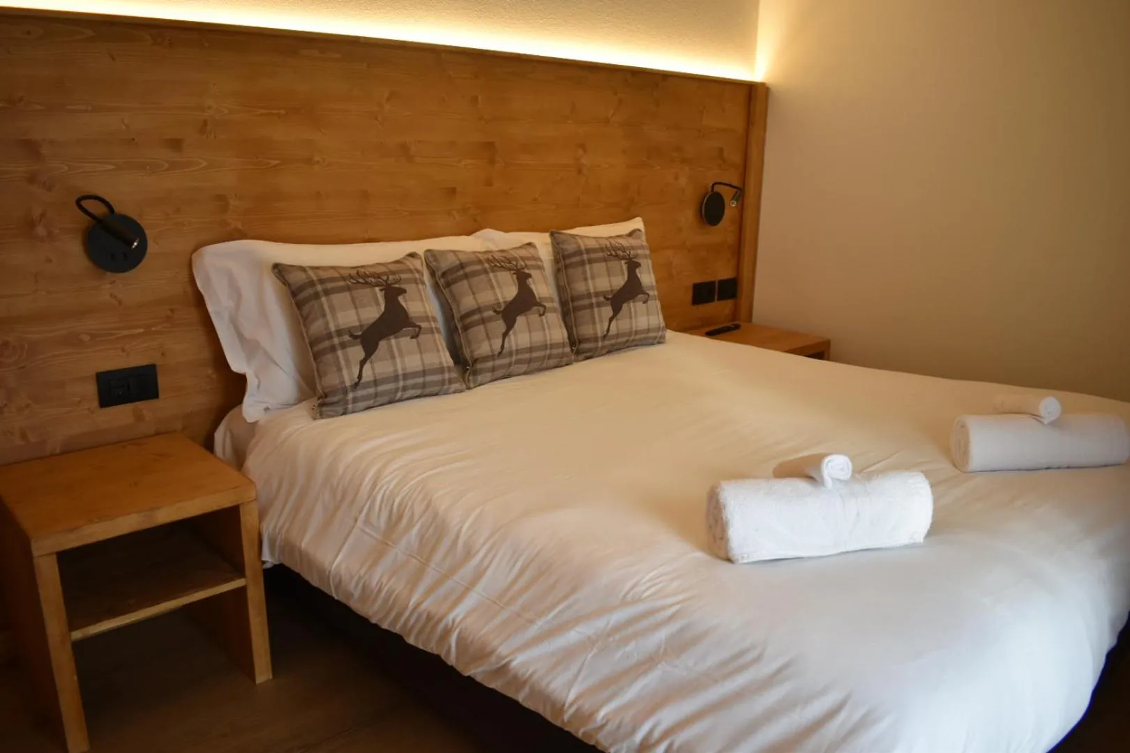 Bed in Hotel Pezzotti