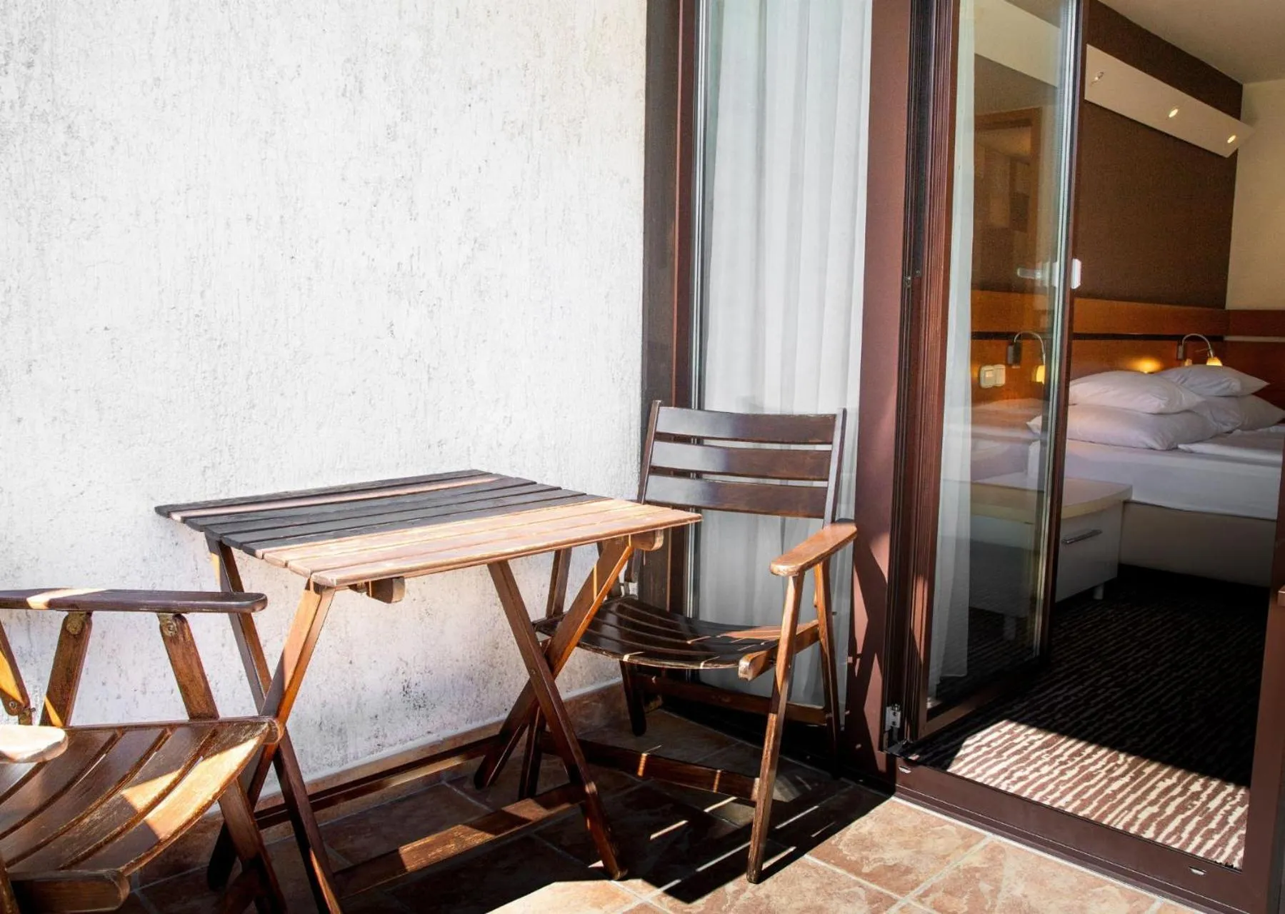 Balcony/Terrace, Bed in Hotel Kranjska Gora