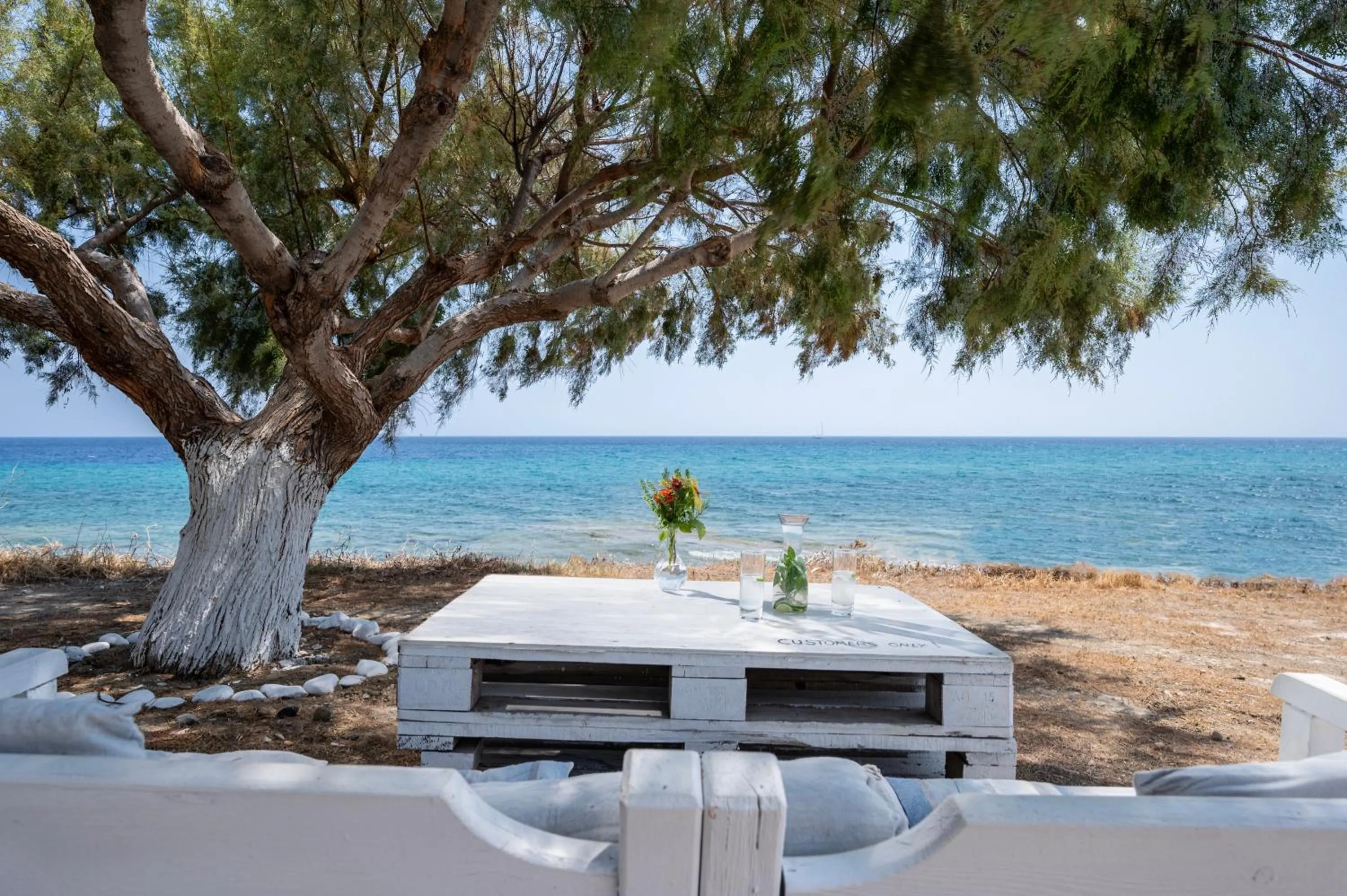 Dining area in Mammis Beach Hotel