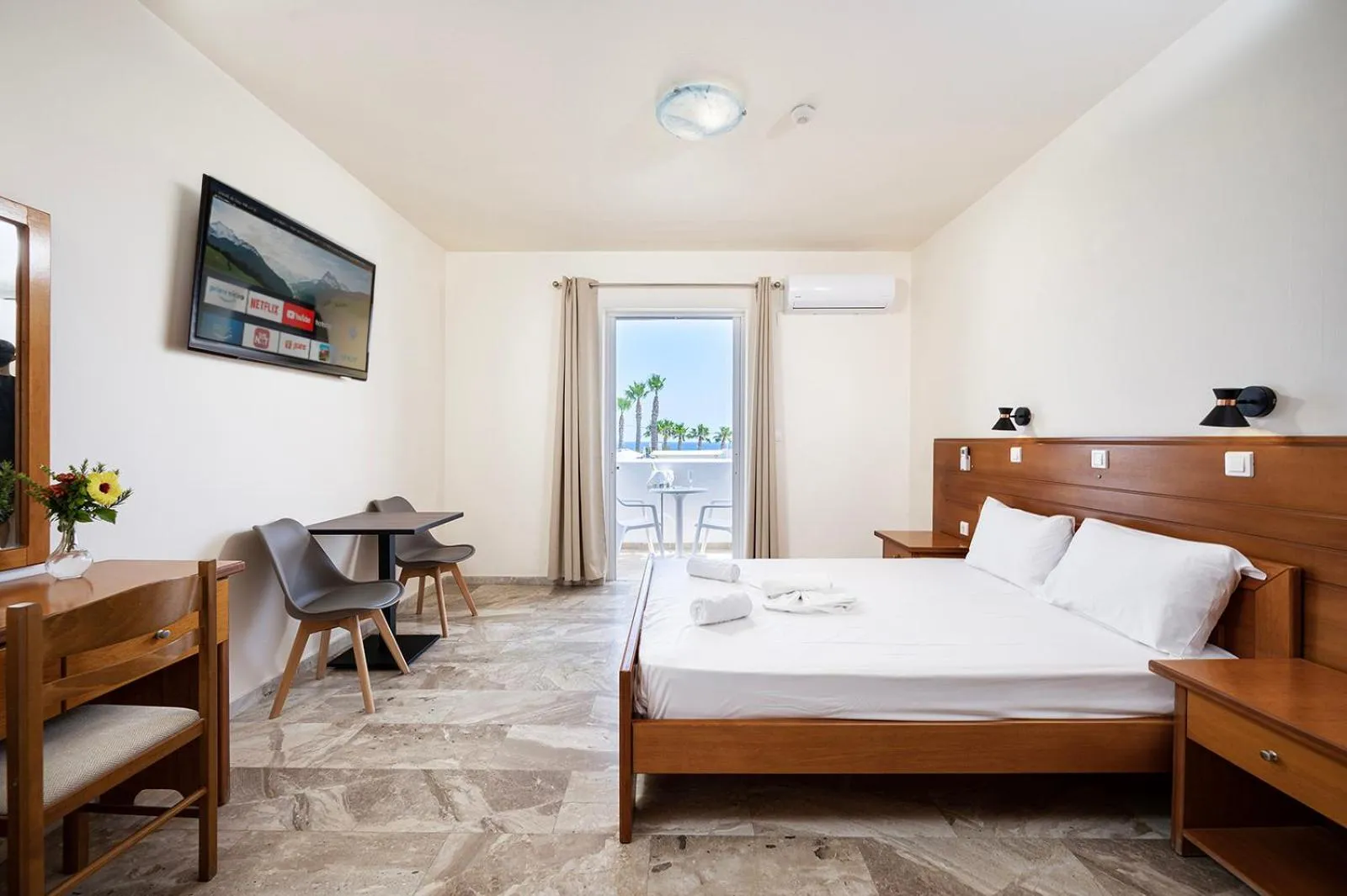 Photo of the whole room, Bed in Mammis Beach Hotel