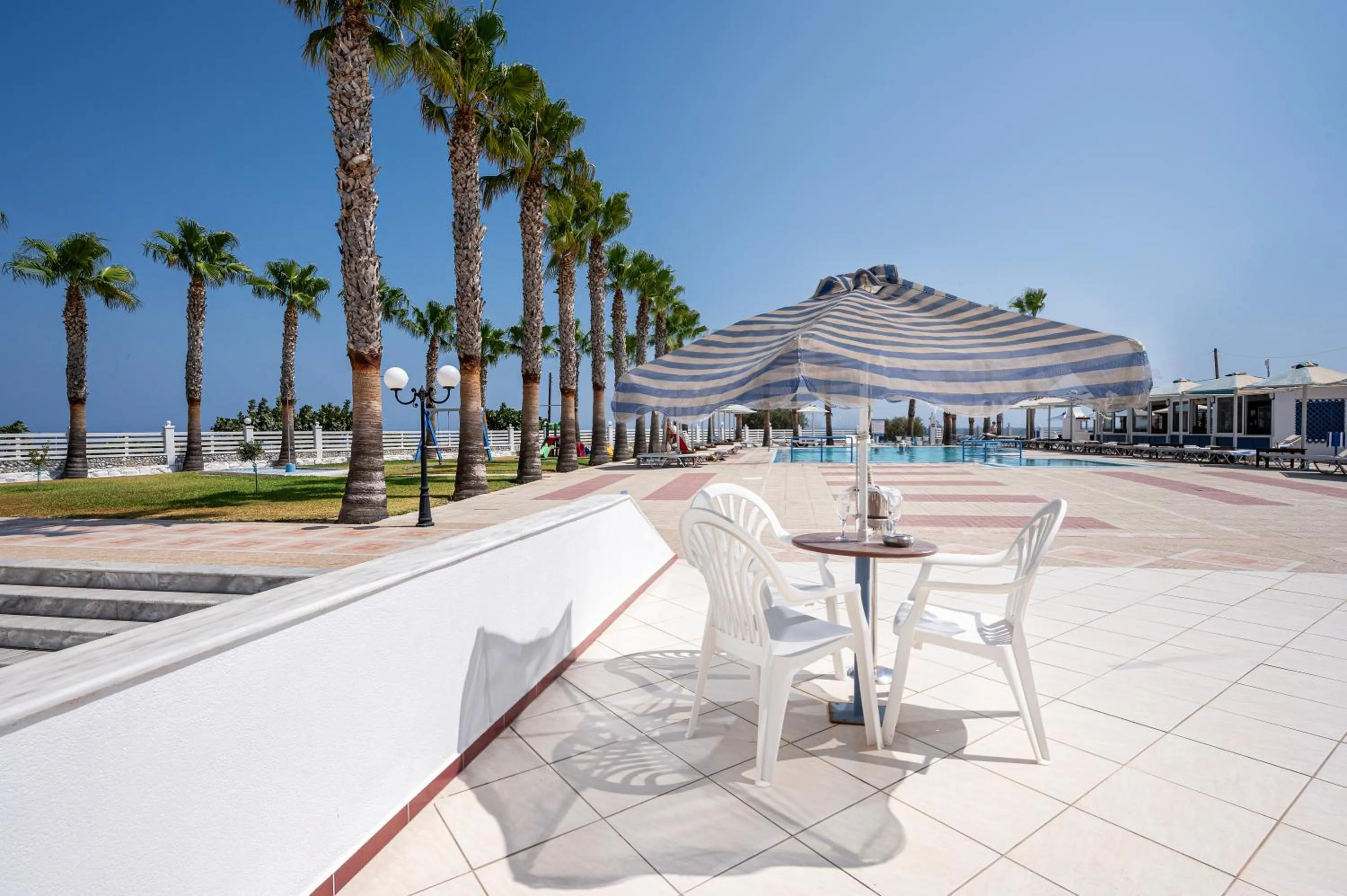 Pool view in Mammis Beach Hotel