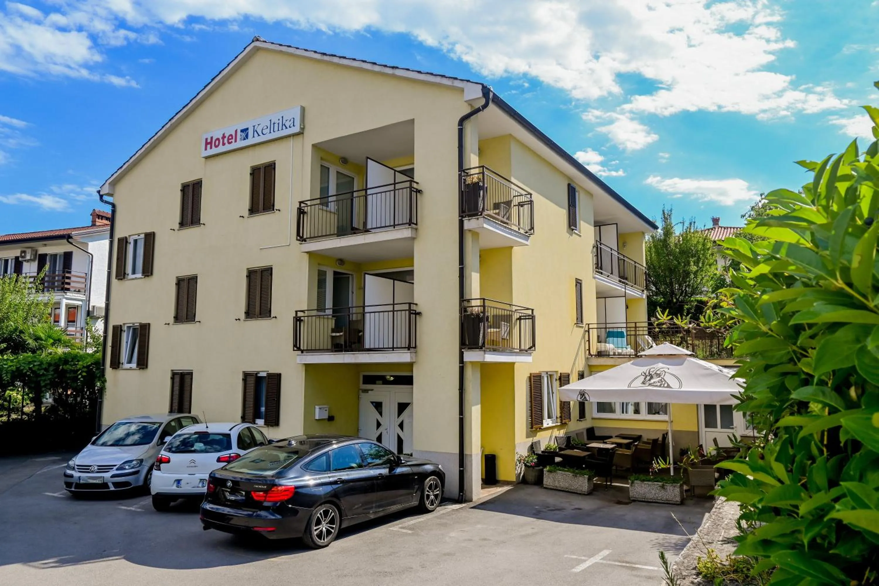 Property building in Garni Hotel Keltika