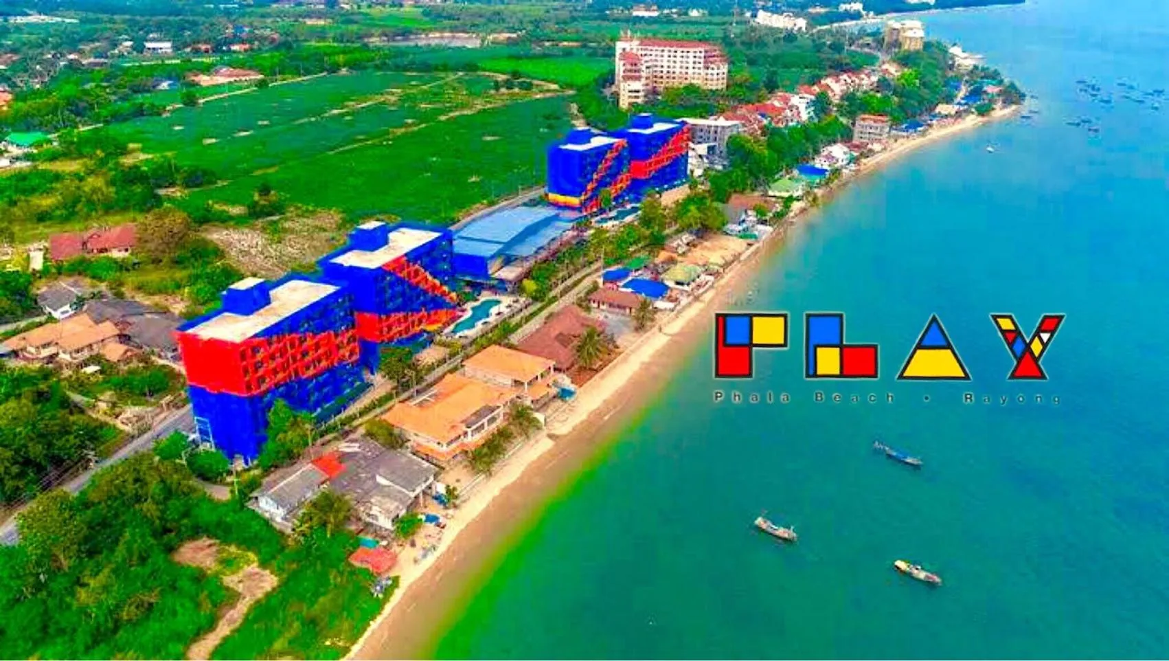 Bird's eye view in Play Phala Beach Rayong