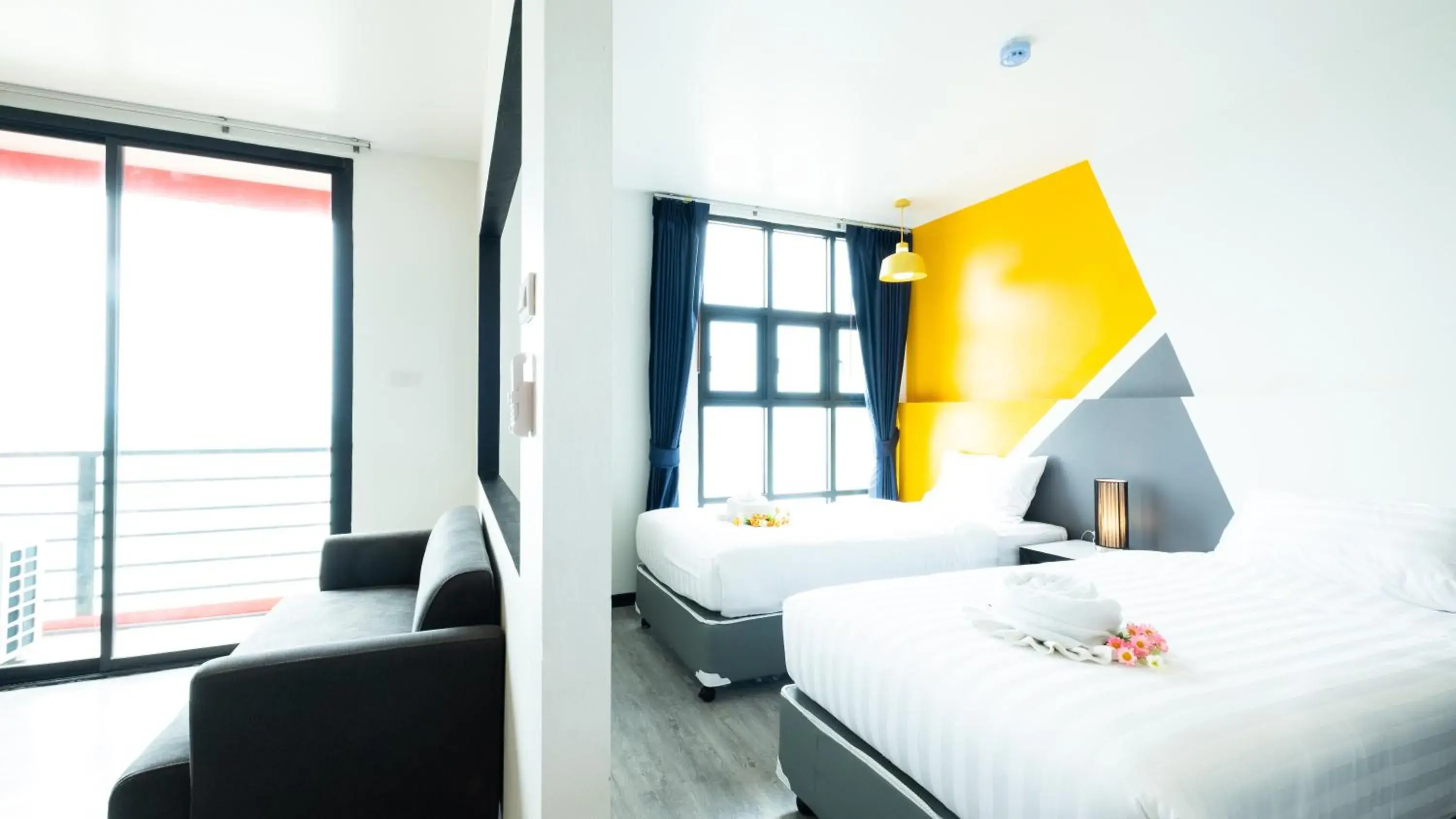 Twin Room with Mountain View in Play Phala Beach Rayong Twin Room with Mountain View in Play Phala Beach Rayong
