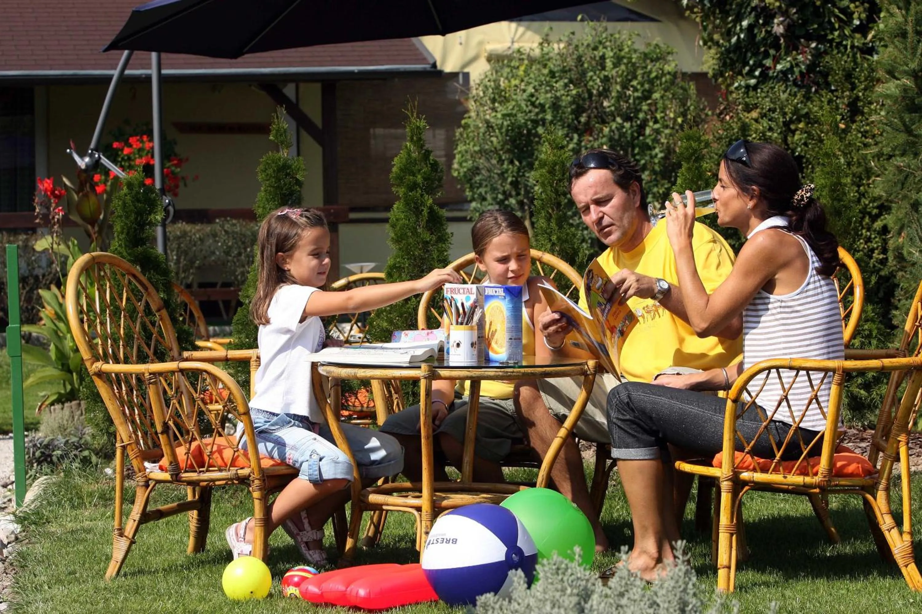 Garden view in Pri Ancki B&B Ljubljana suburbs