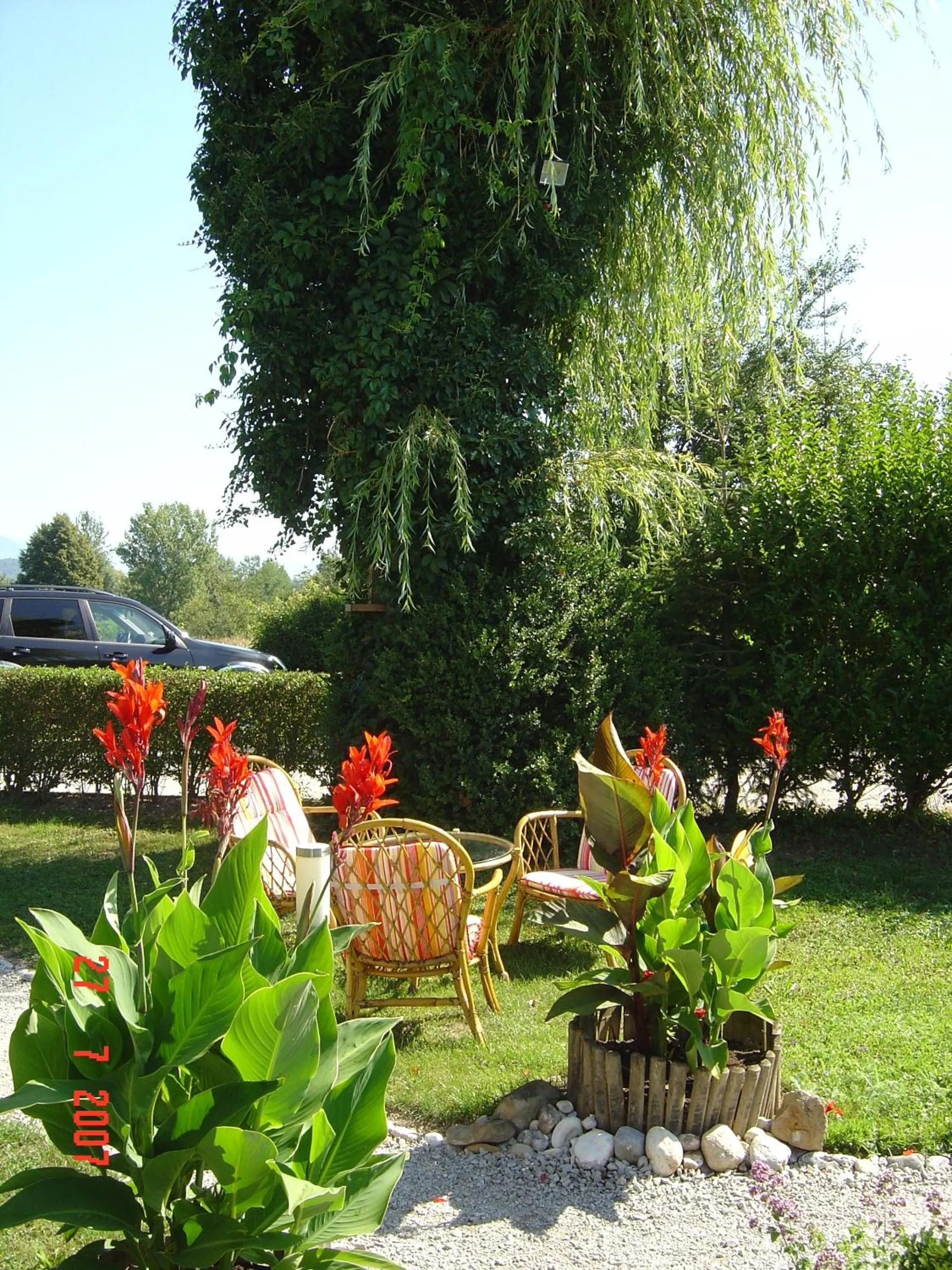 Garden in Pri Ancki B&B Ljubljana suburbs